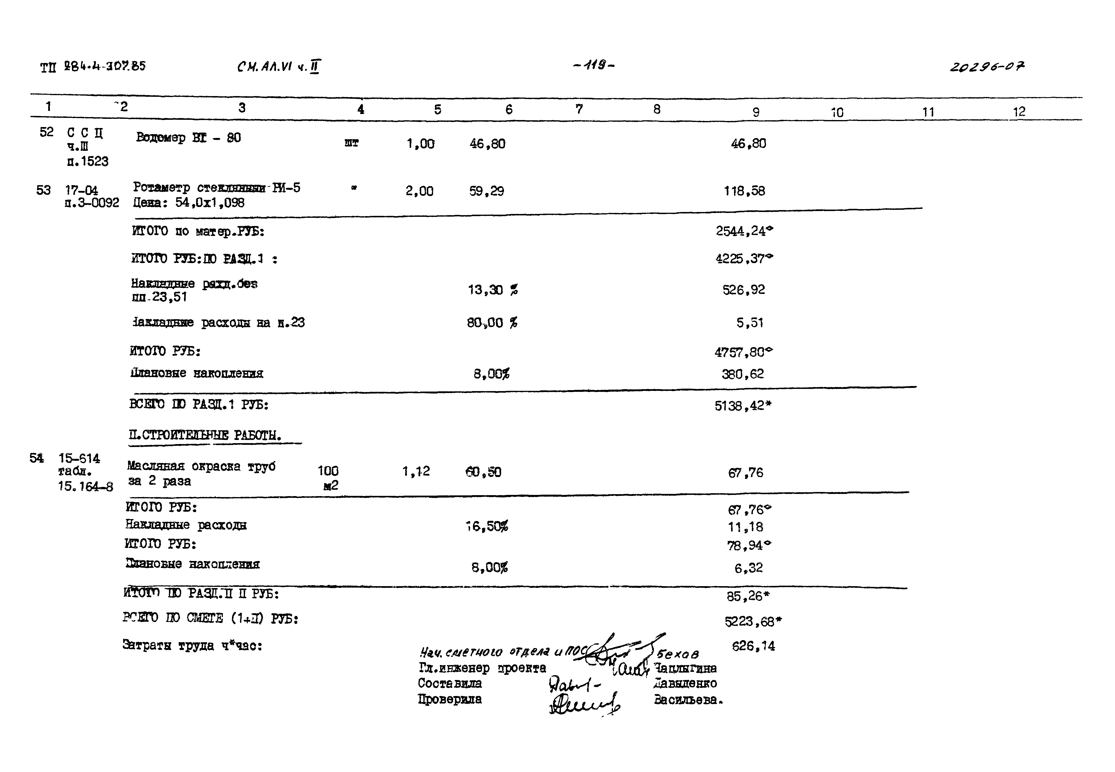 Типовой проект 284-4-107.85