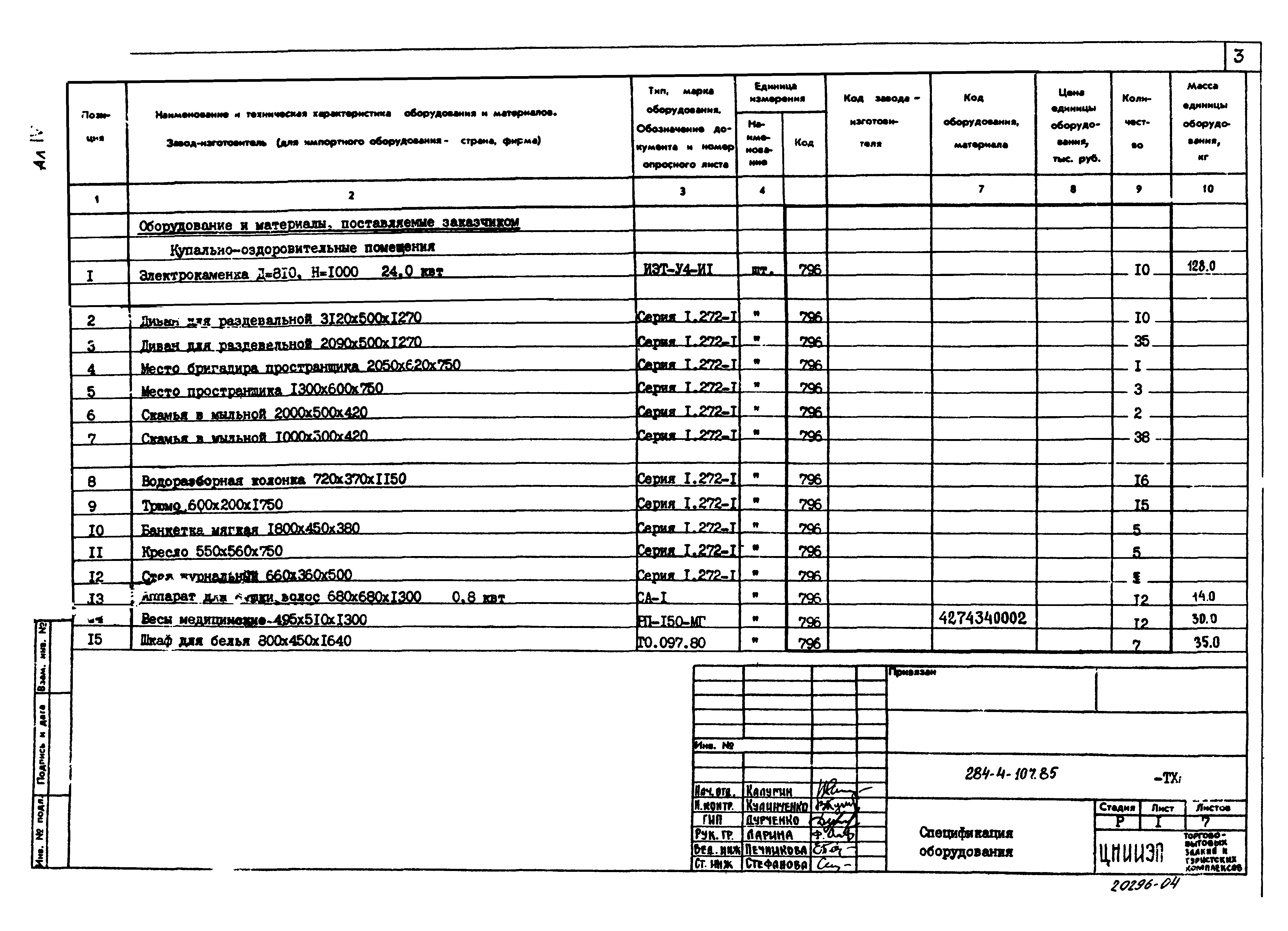 Типовой проект 284-4-107.85