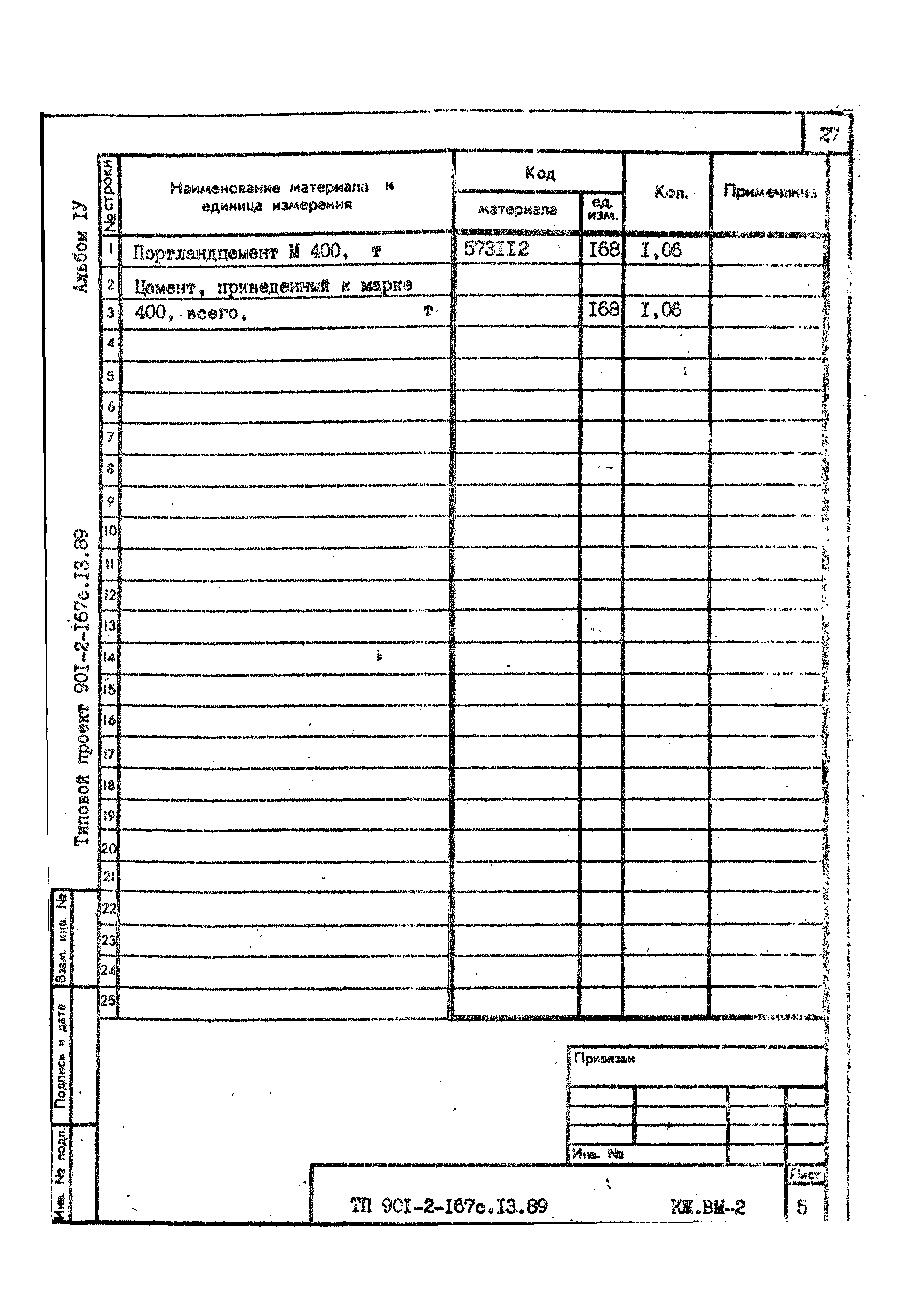 Типовой проект 901-2-167с.13.89