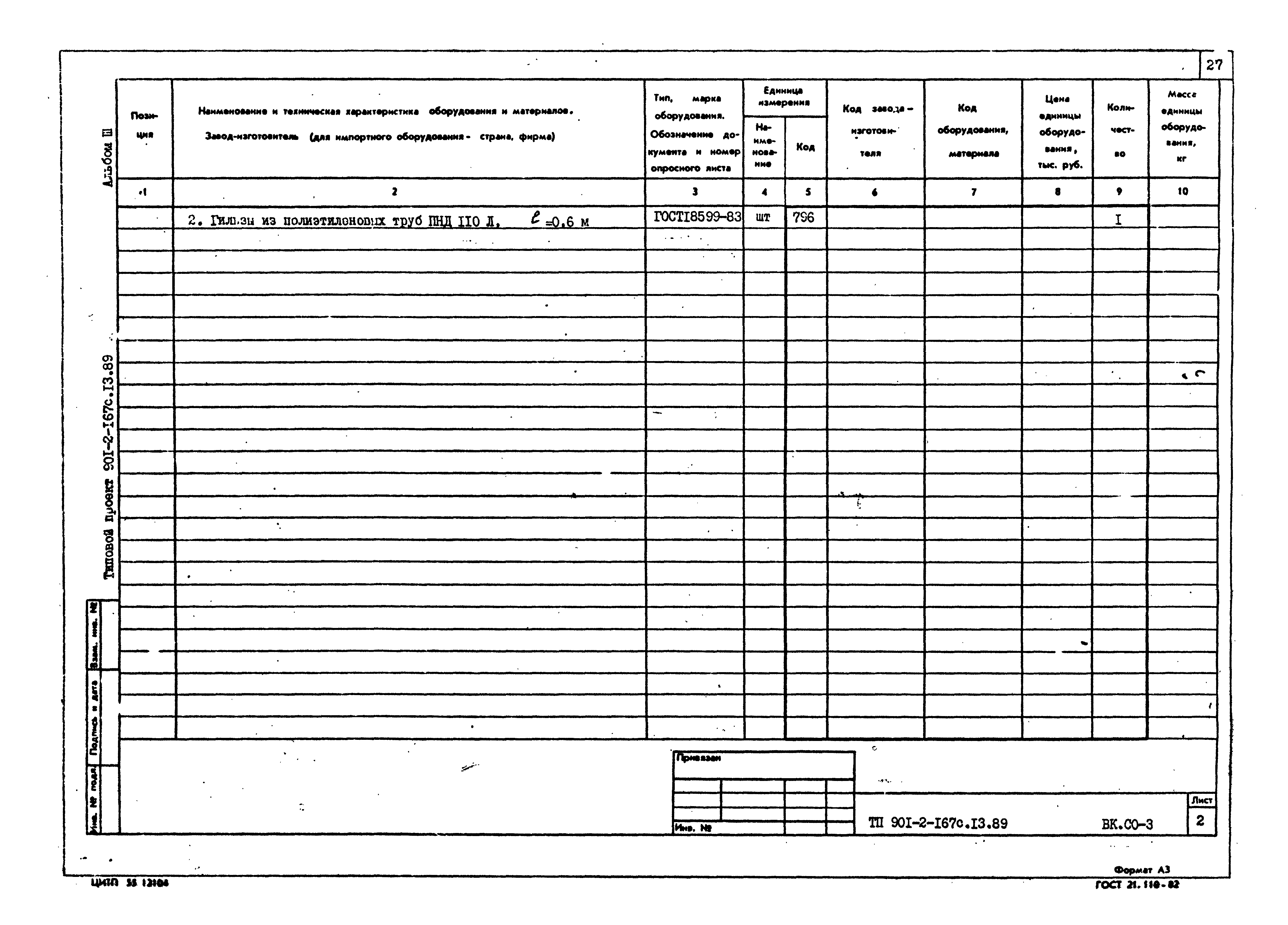 Типовой проект 901-2-167с.13.89