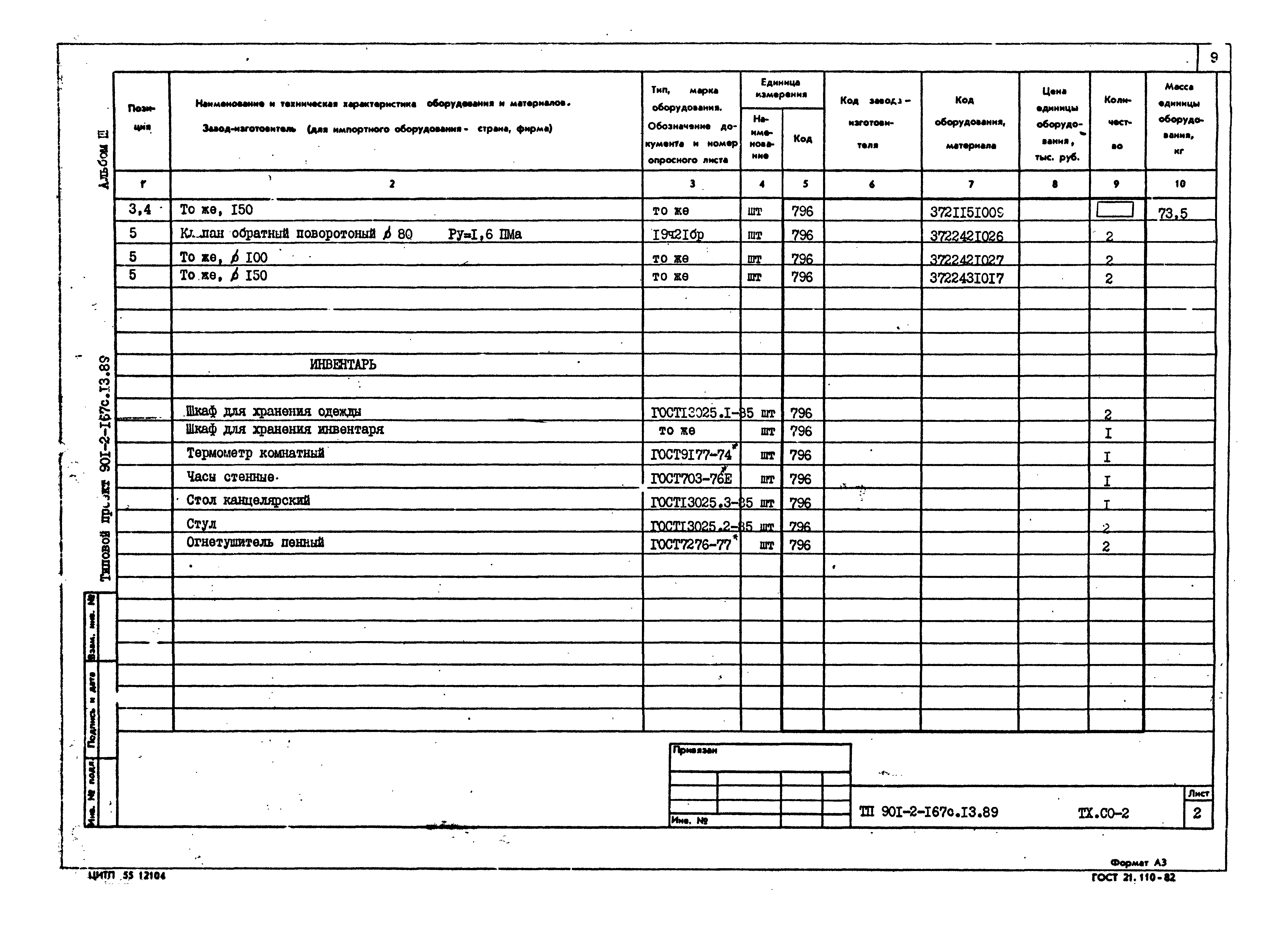 Типовой проект 901-2-167с.13.89