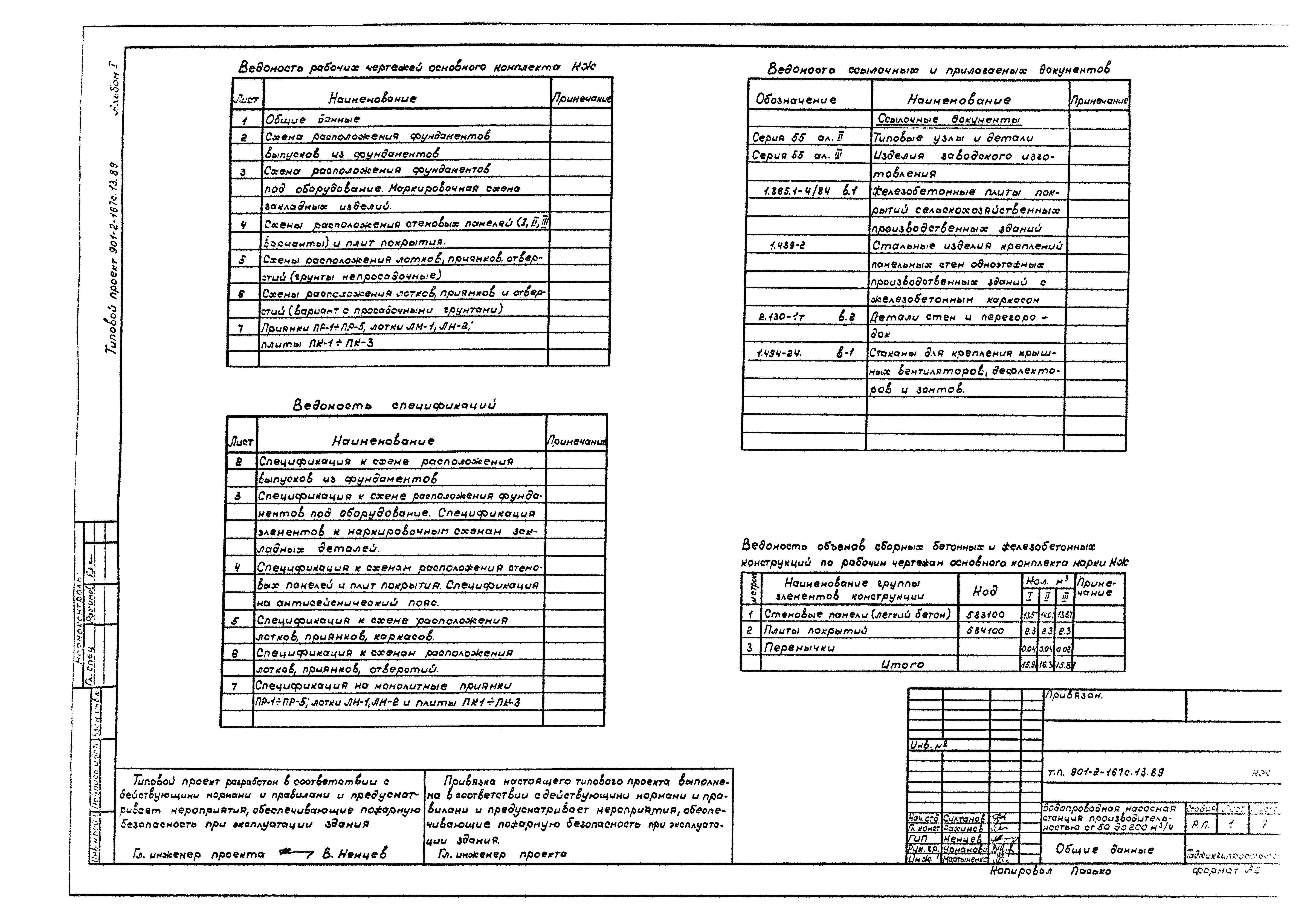 Типовой проект 901-2-167с.13.89