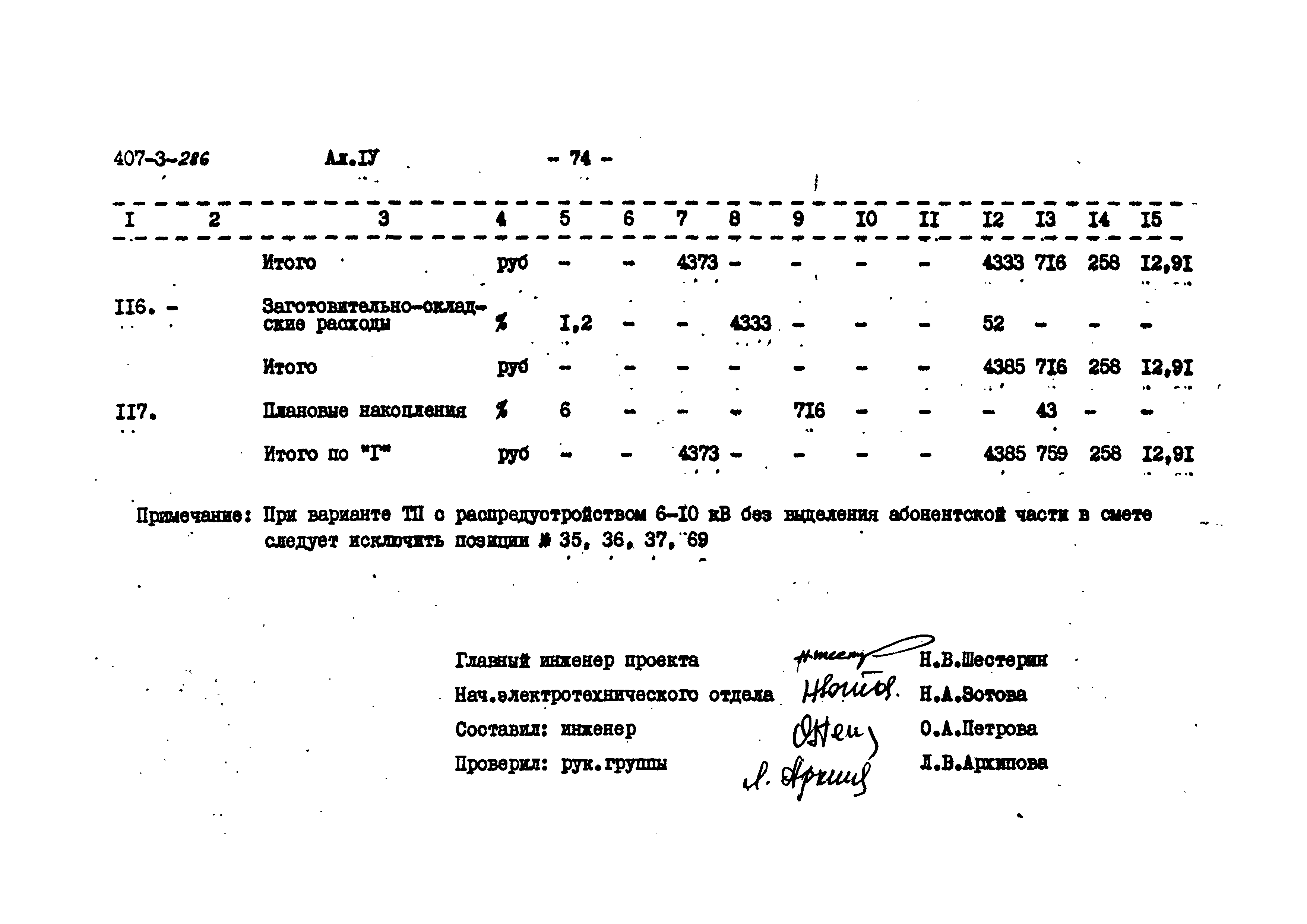 Типовой проект 407-3-286