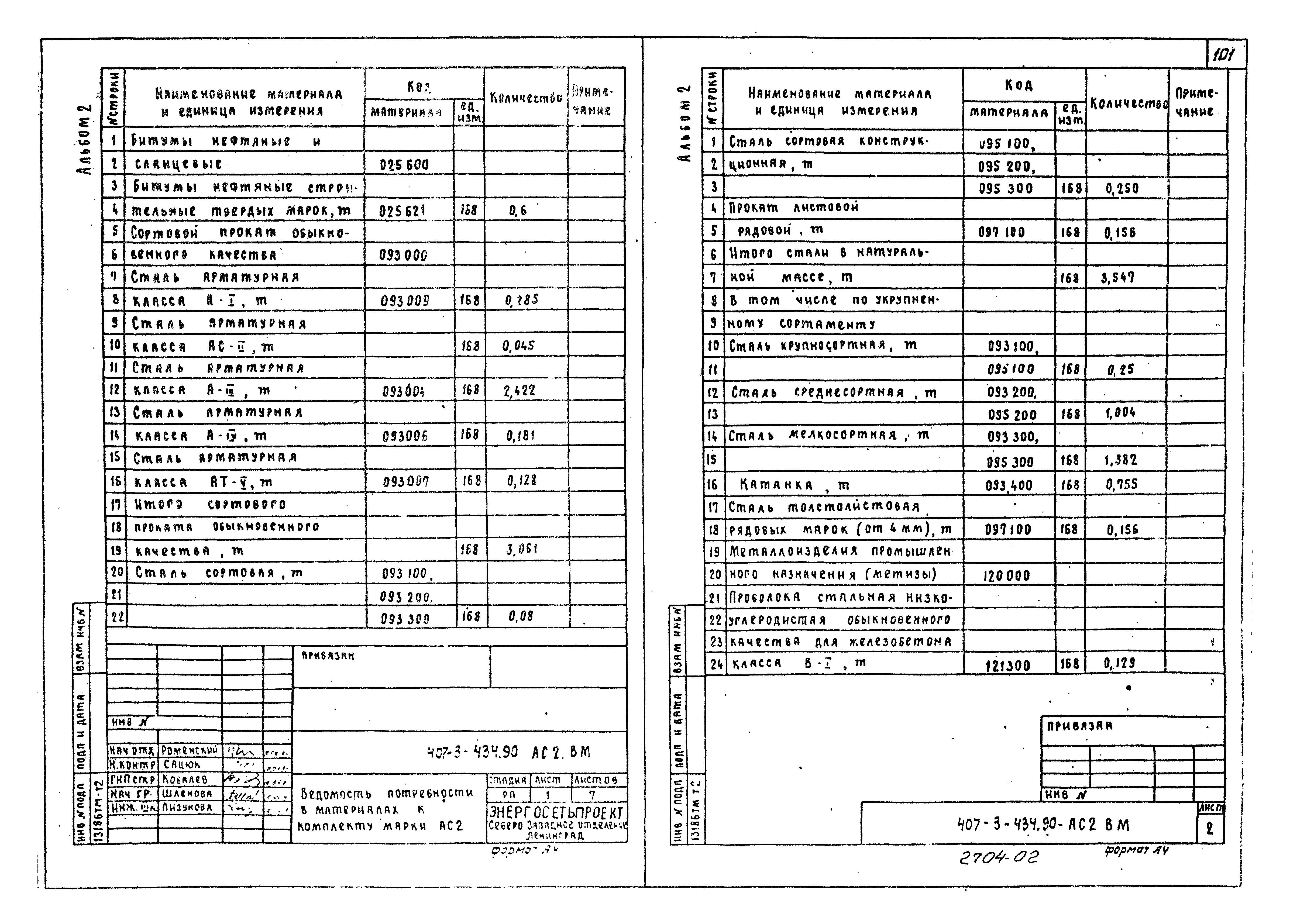 Типовой проект 407-3-434.90