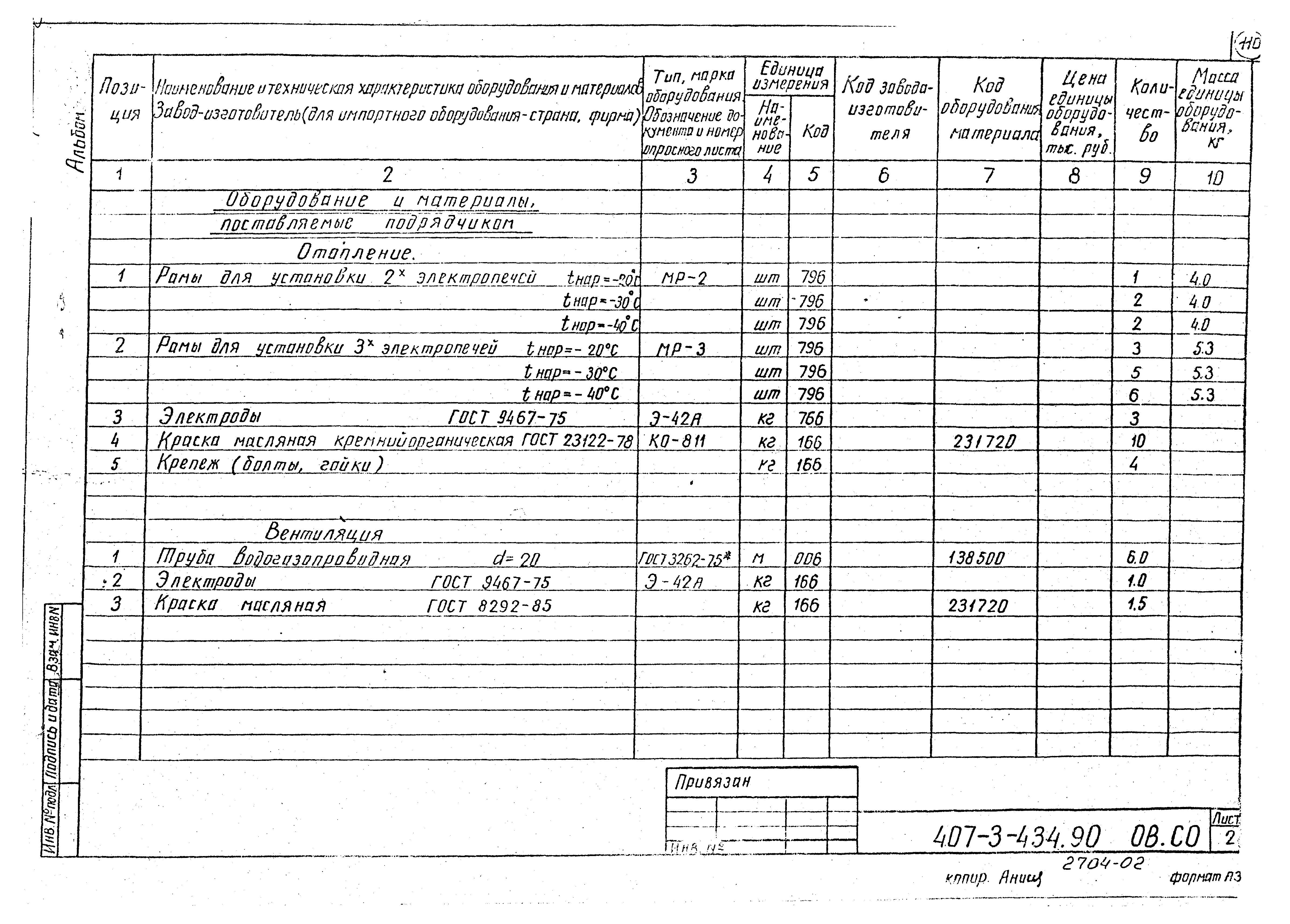 Типовой проект 407-3-434.90