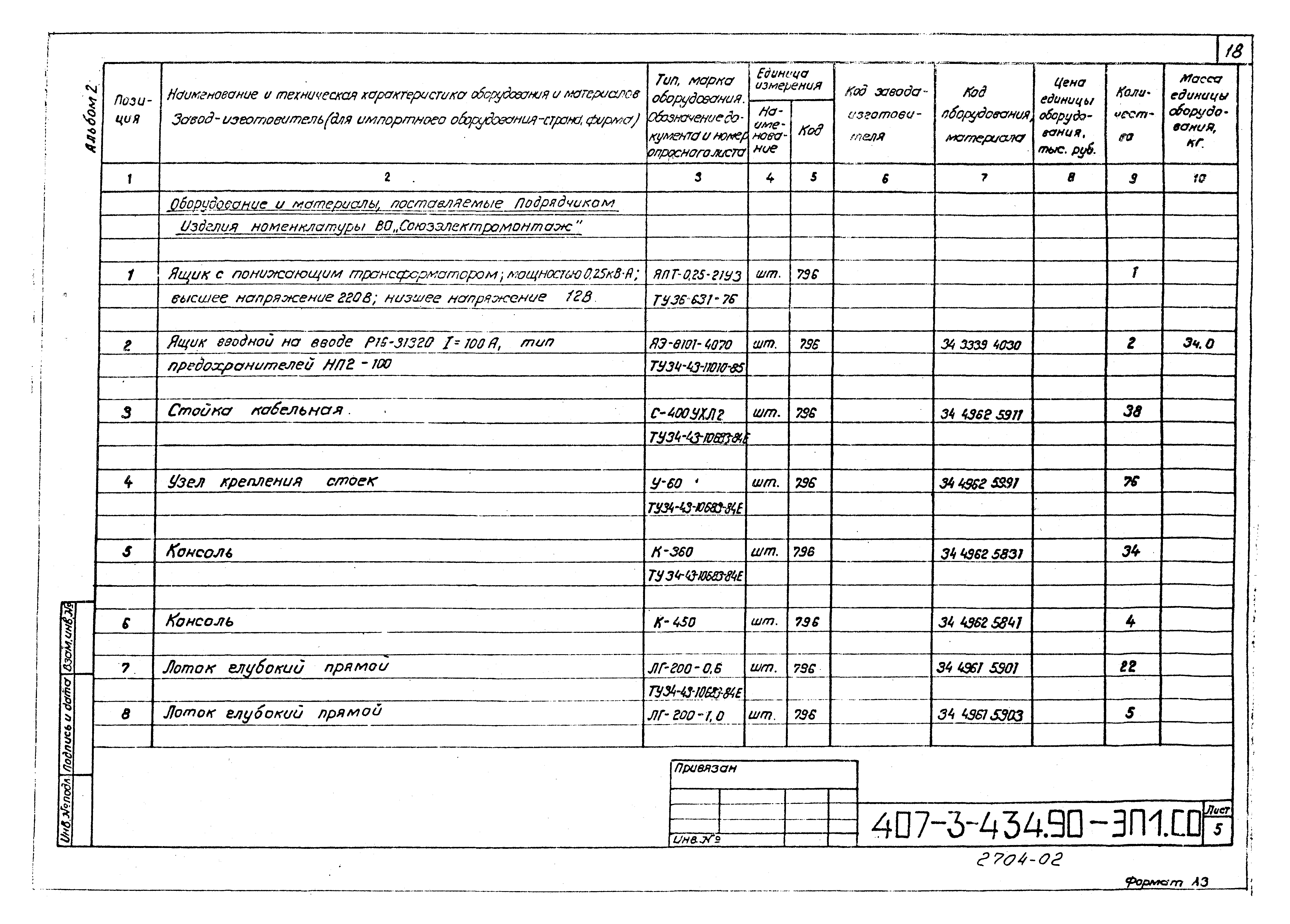 Типовой проект 407-3-434.90