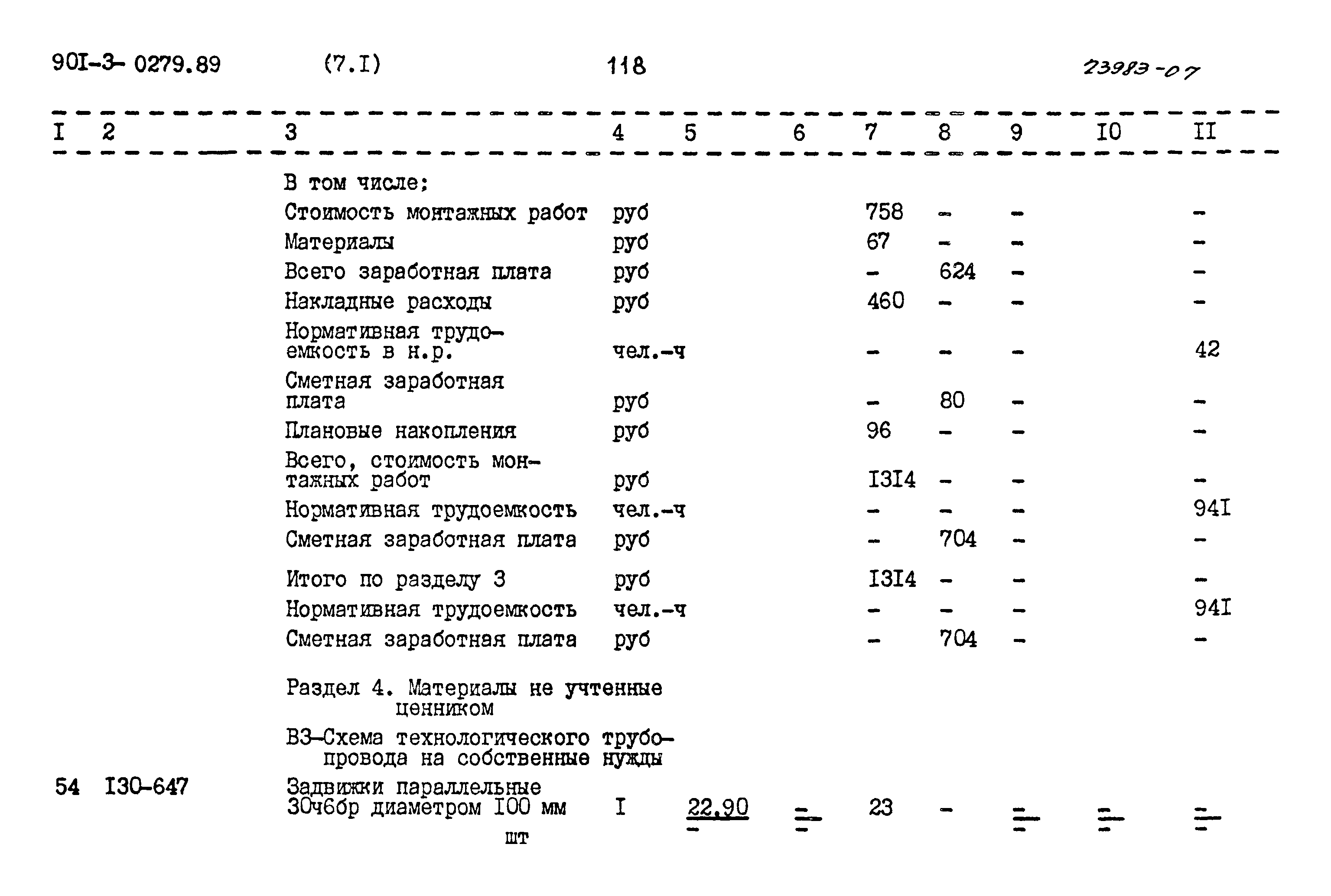 Типовые проектные решения 901-3-0279.89