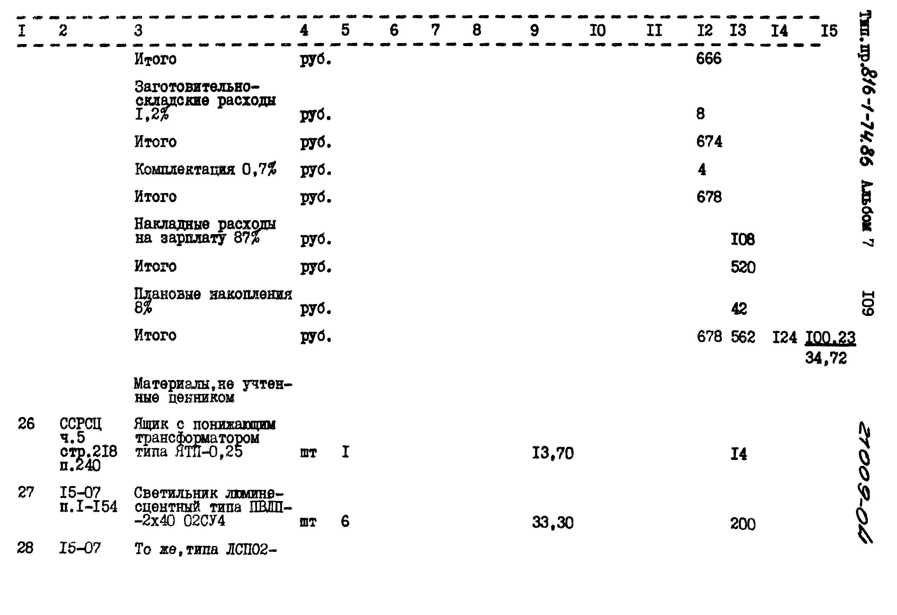 Типовой проект 816-1-74.86