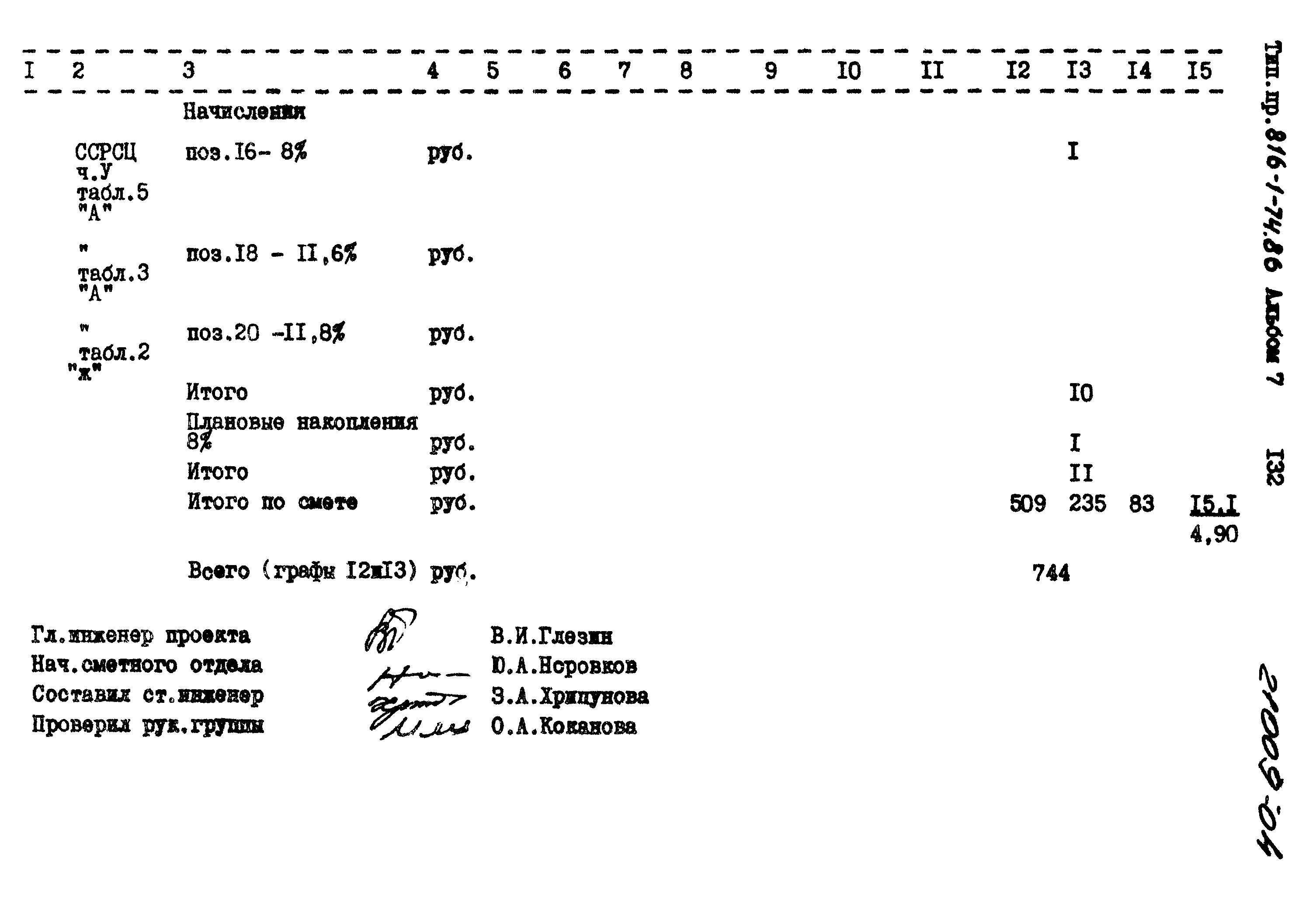 Типовой проект 816-1-74.86