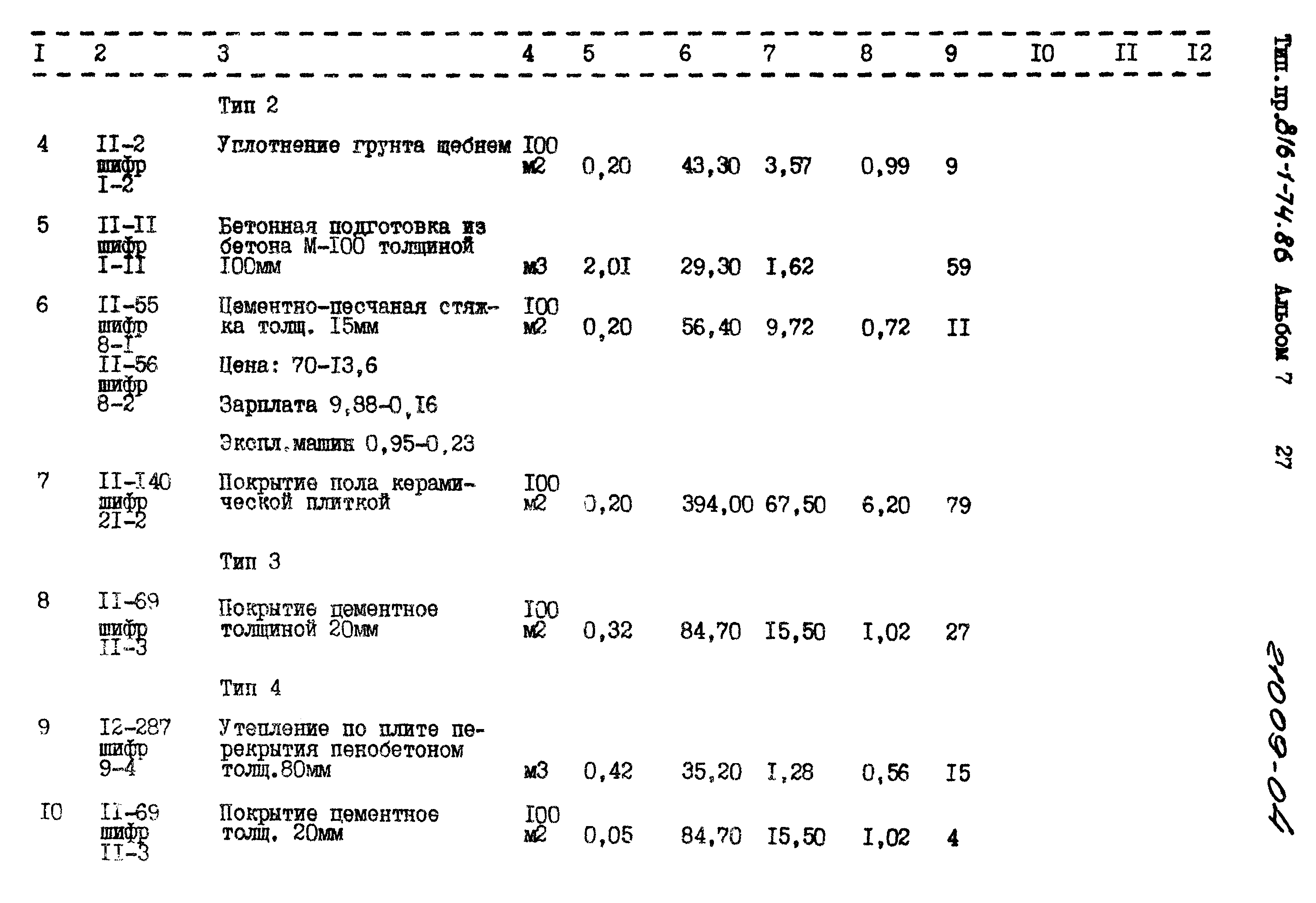 Типовой проект 816-1-74.86