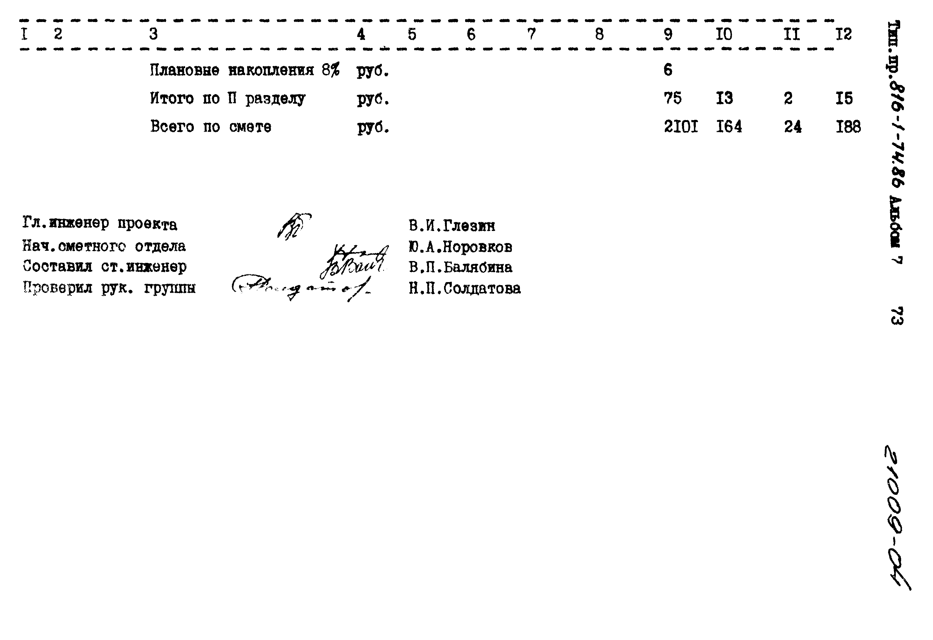 Типовой проект 816-1-74.86