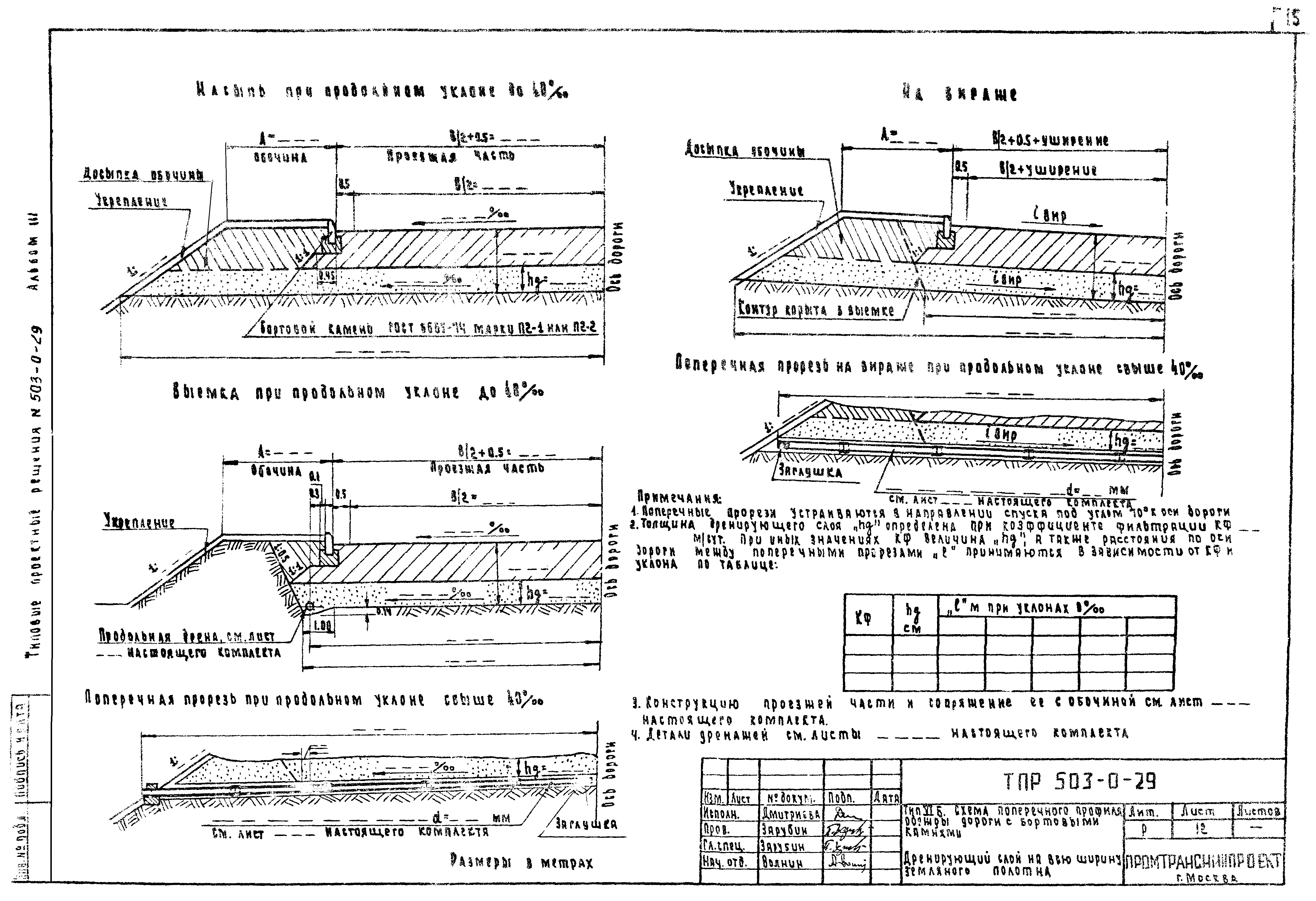 Типовые проектные решения 503-0-29