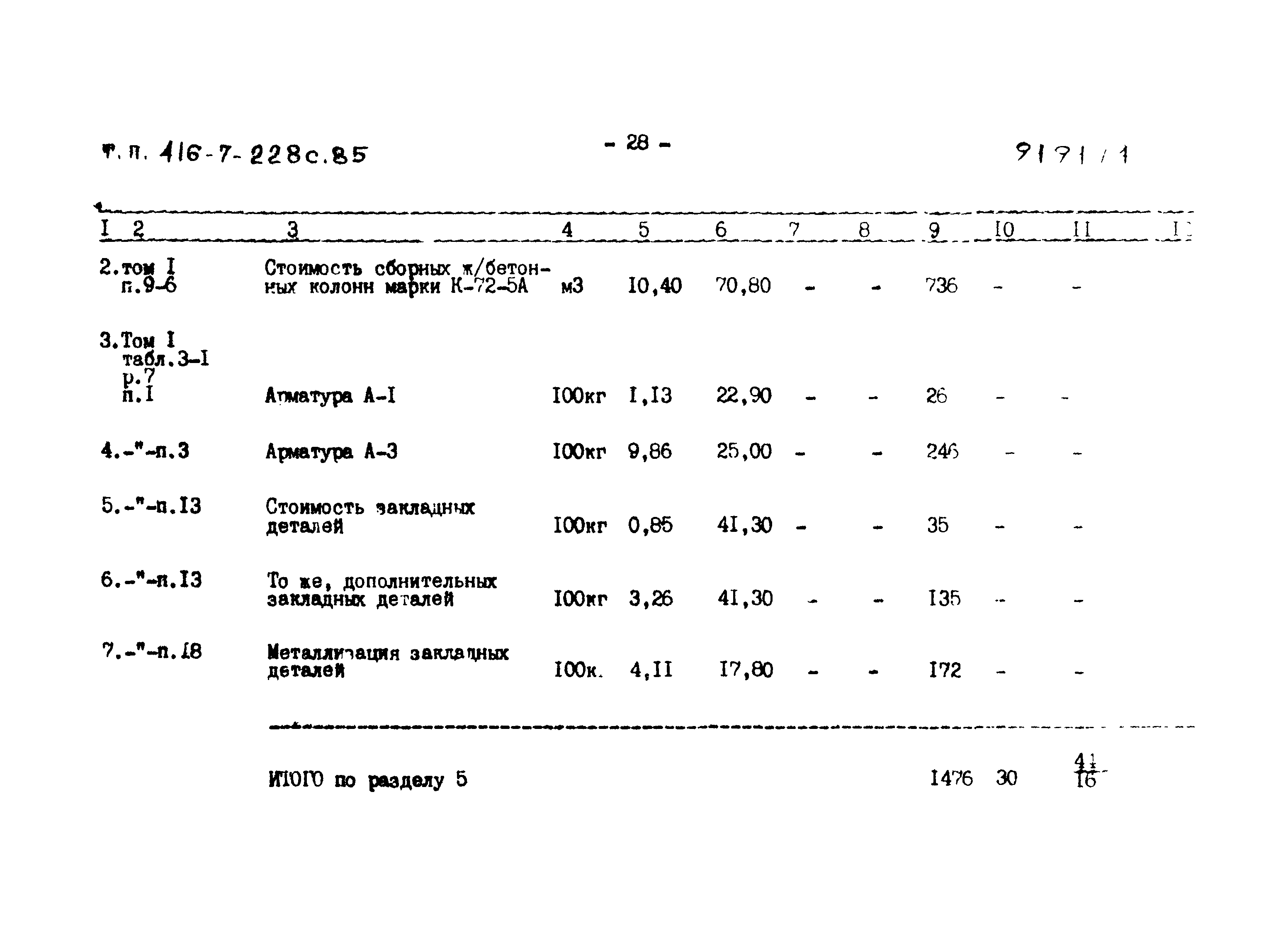 Типовой проект 416-7-228с.85