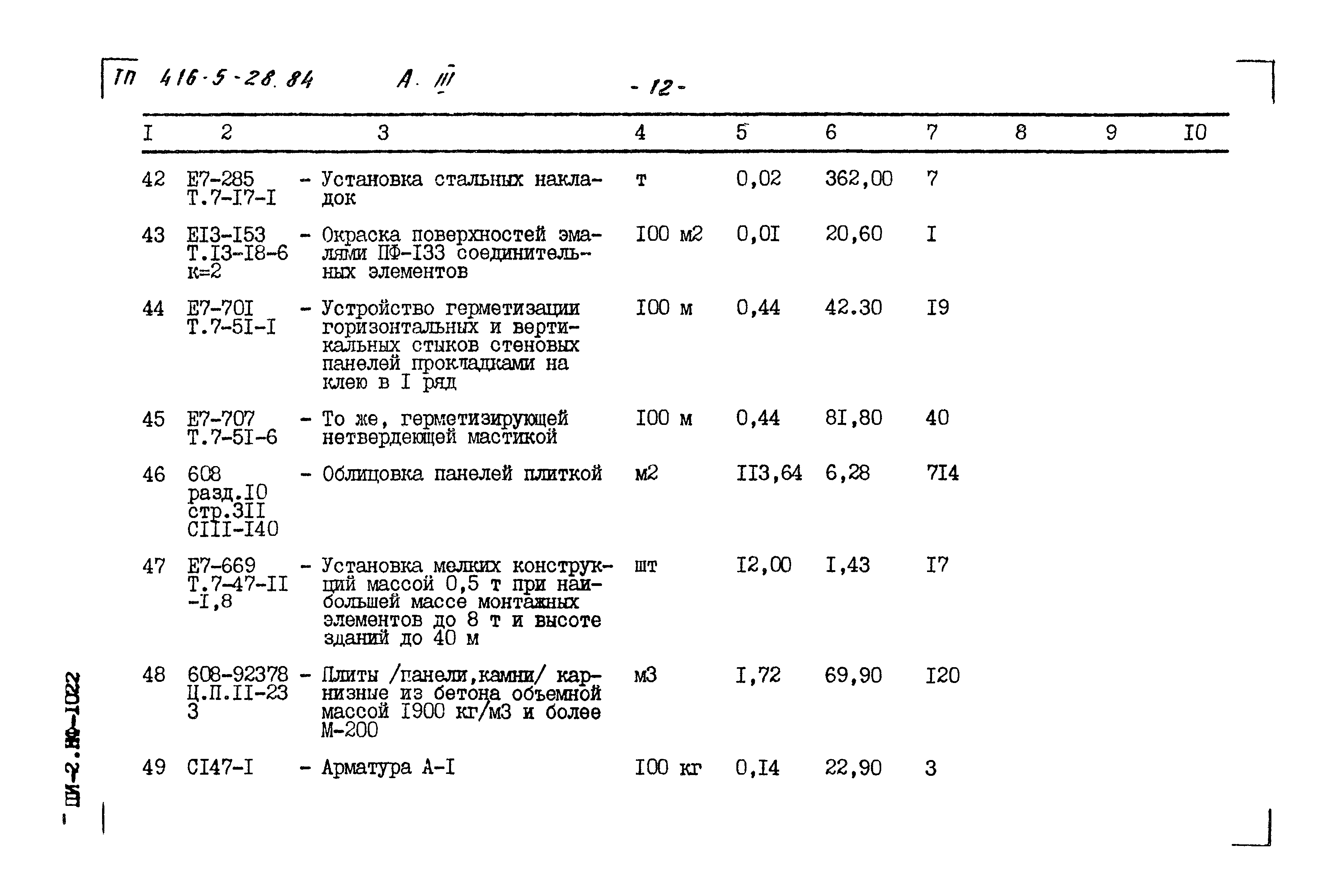 Типовой проект 416-5-28.84