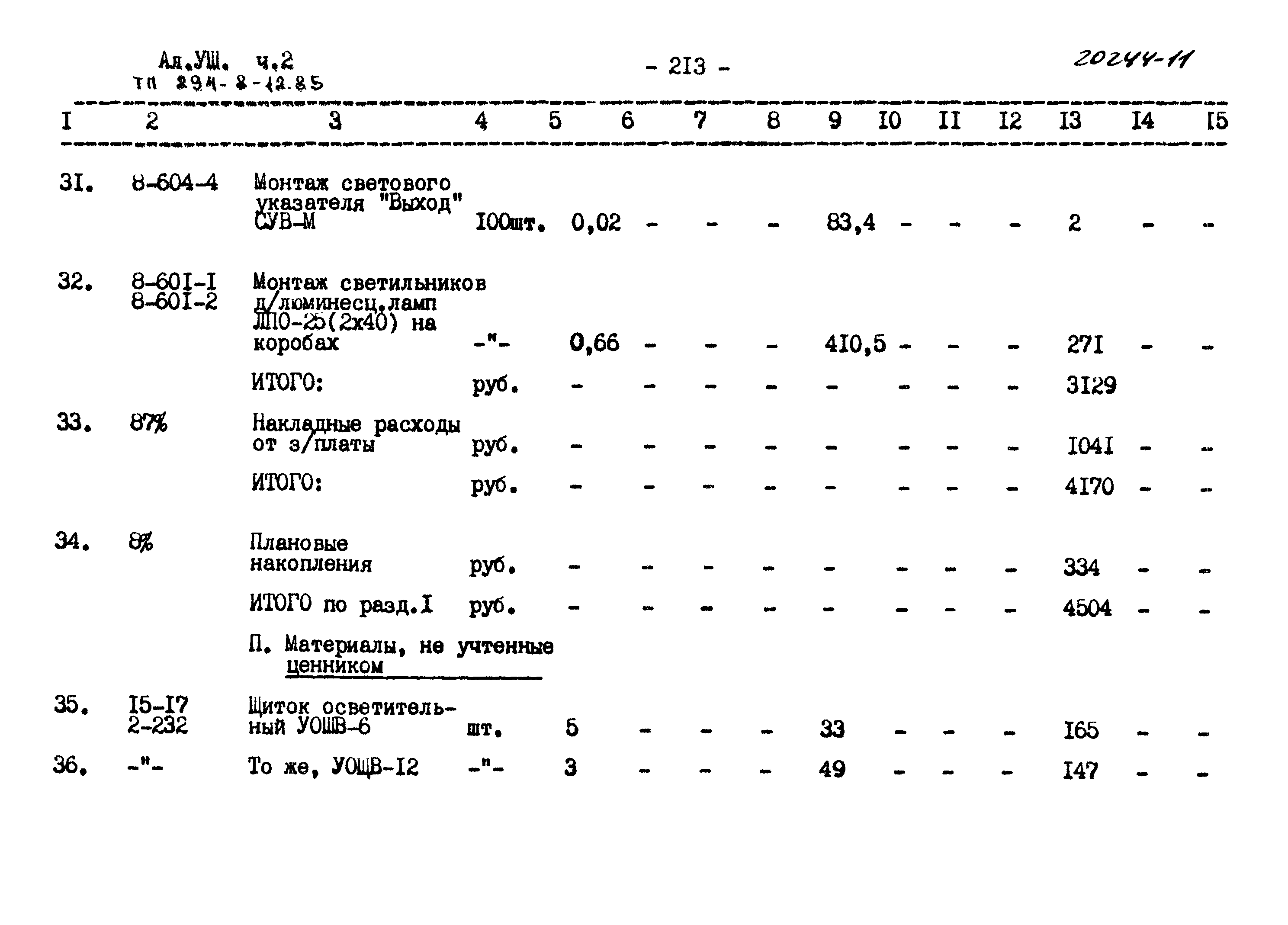 Типовой проект 294-8-12.85