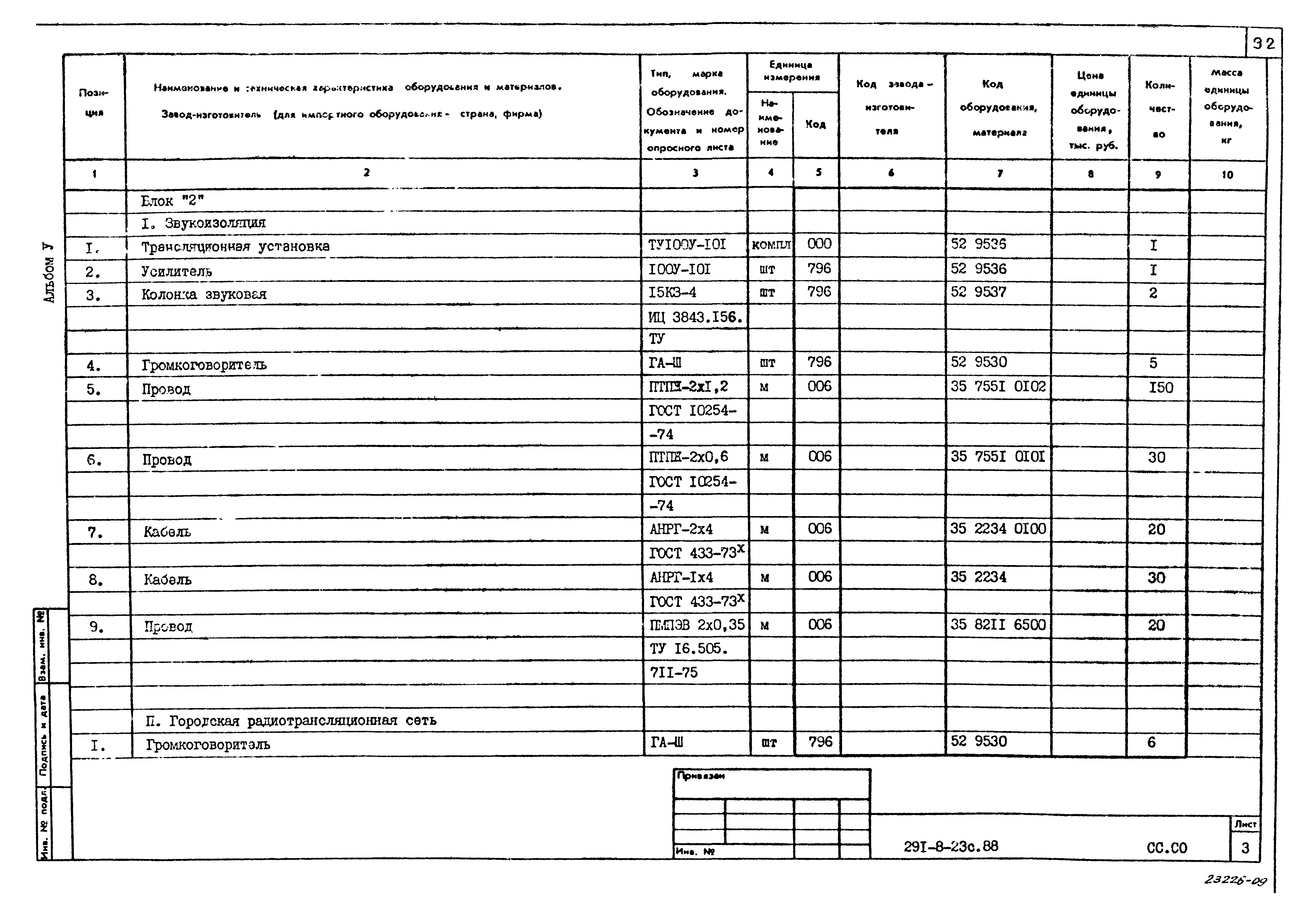 Типовой проект 291-8-23с.88