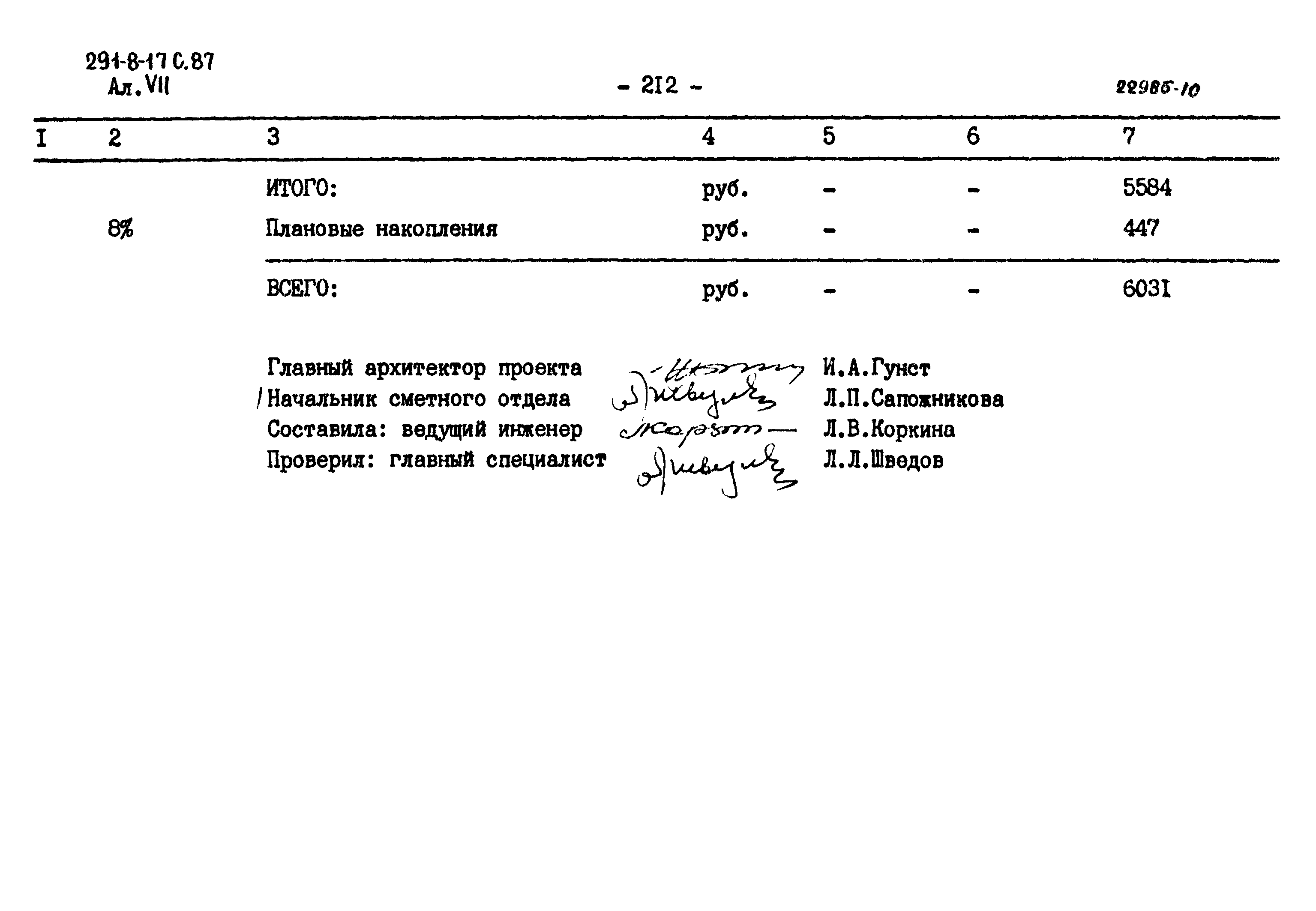 Типовой проект 291-8-17с.87