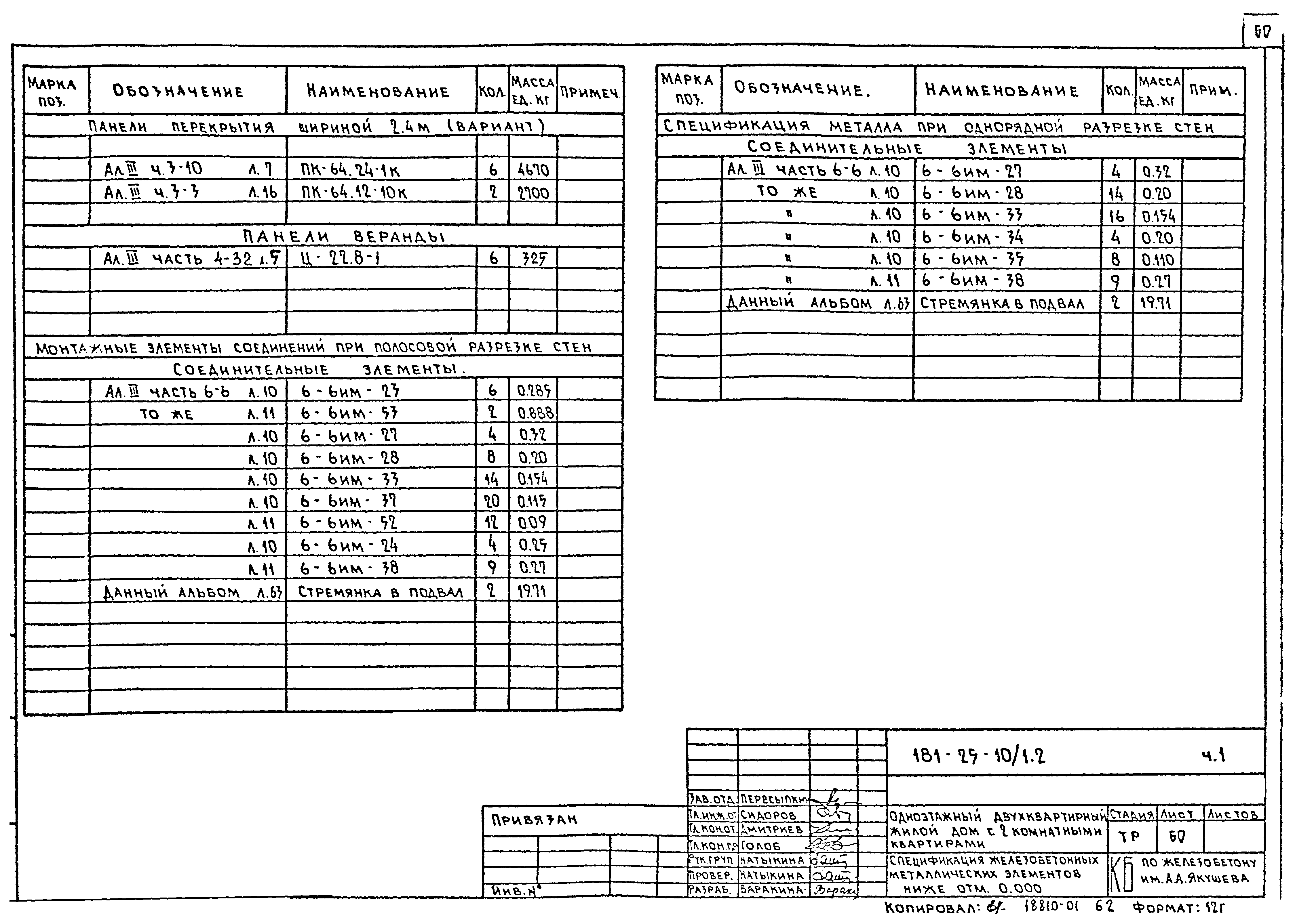 Типовой проект 181-25-10/1.2