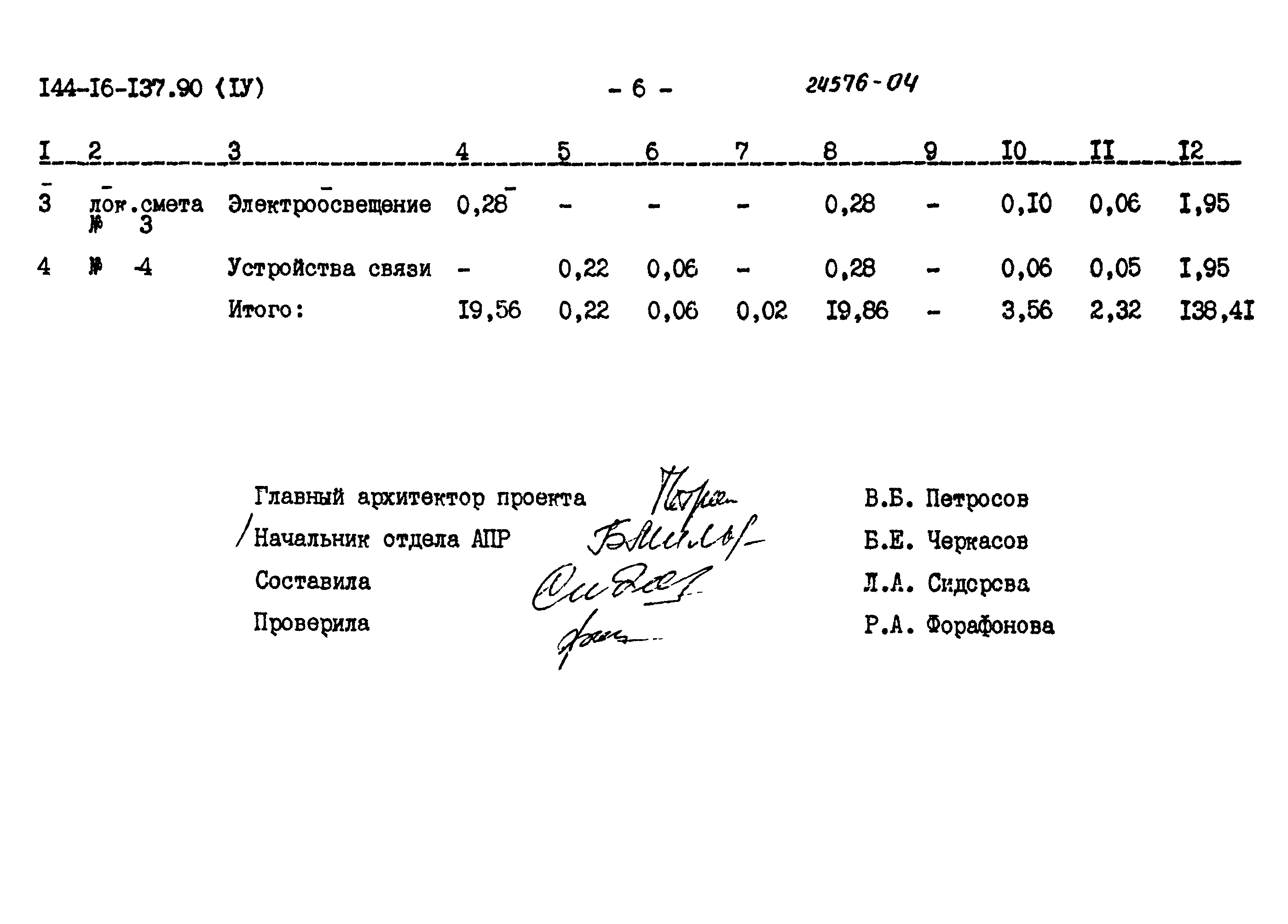 Типовой проект 144-16-137.90