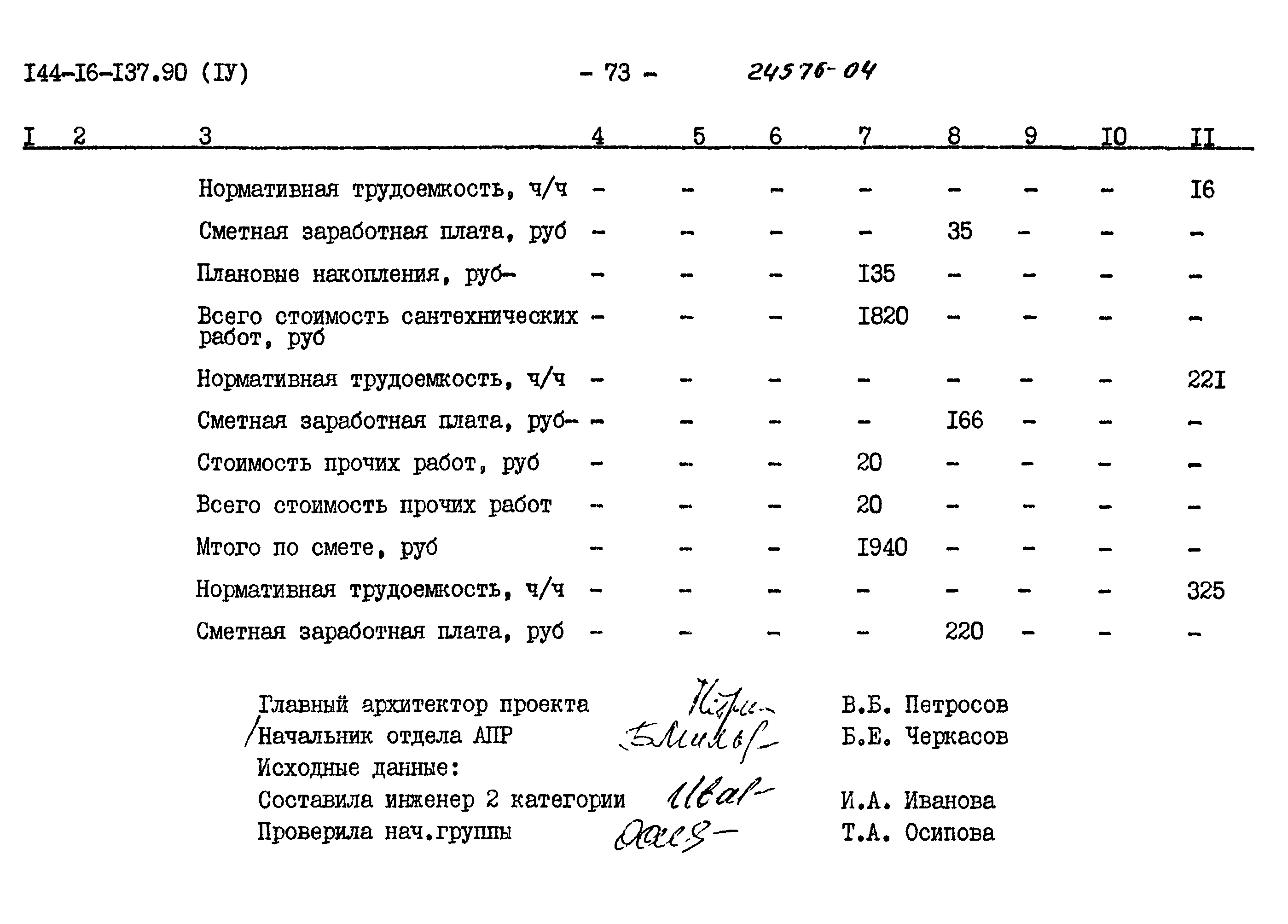 Типовой проект 144-16-137.90