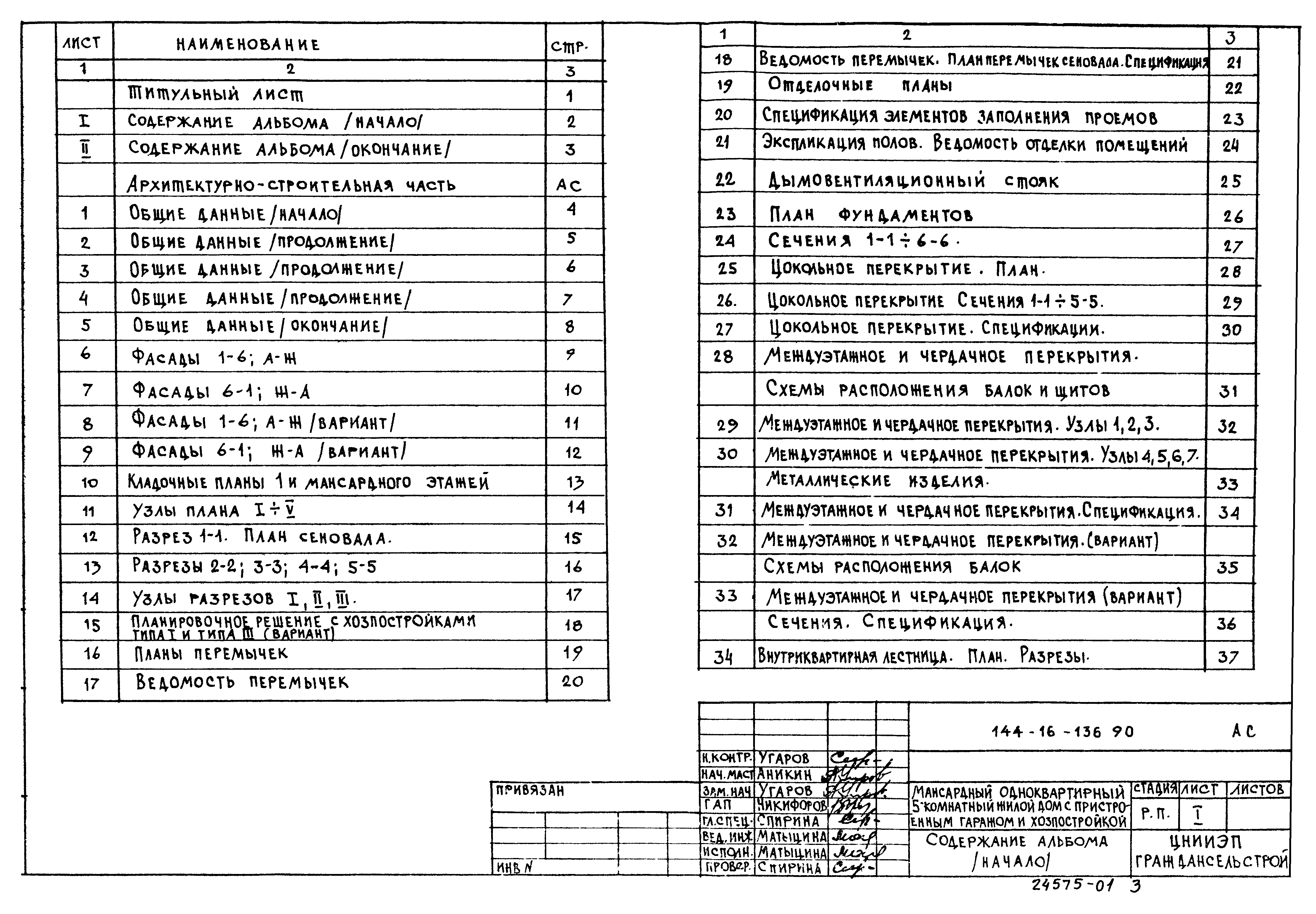 Типовой проект 144-16-136.90