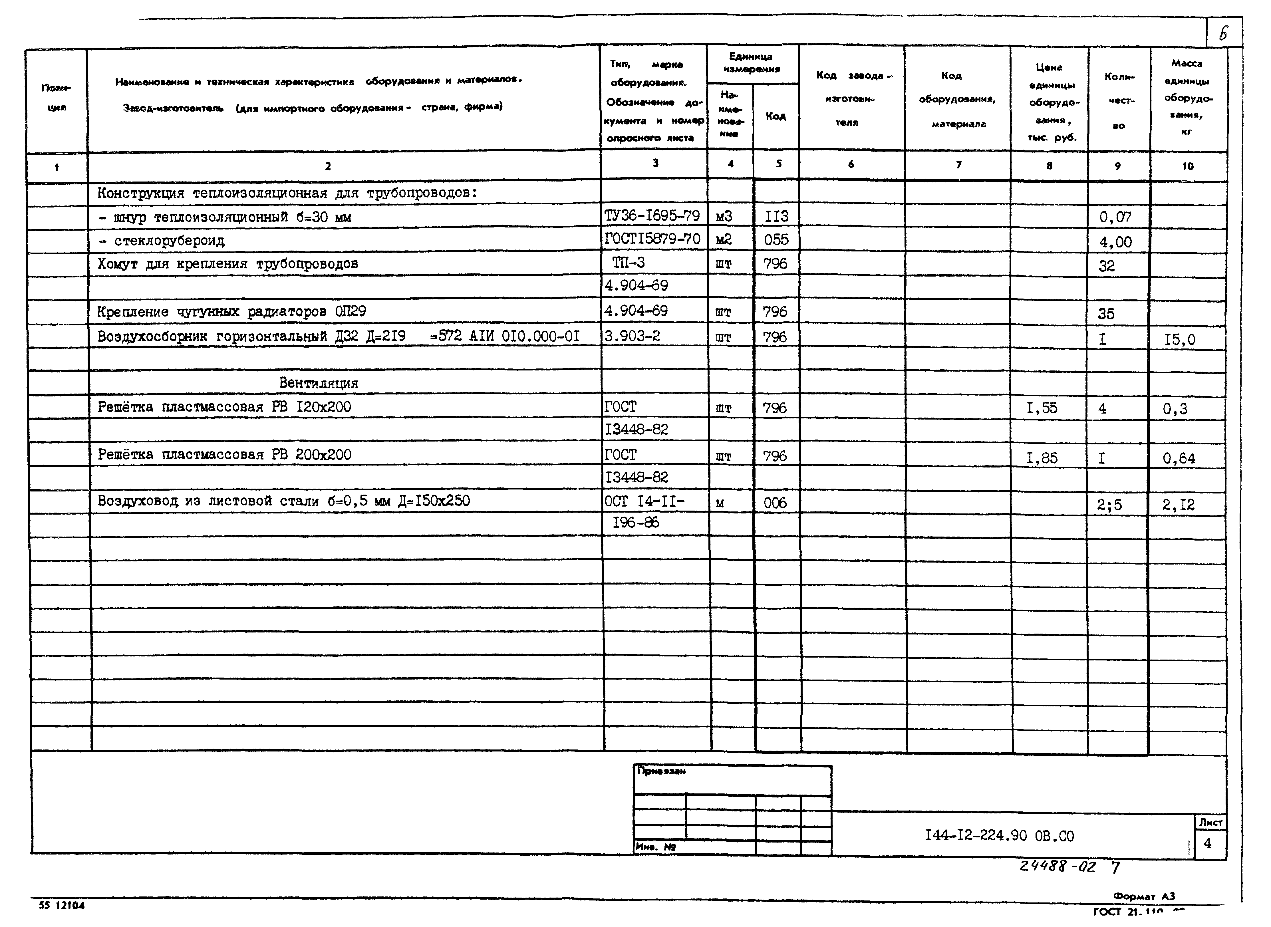 Типовой проект 144-12-224.90