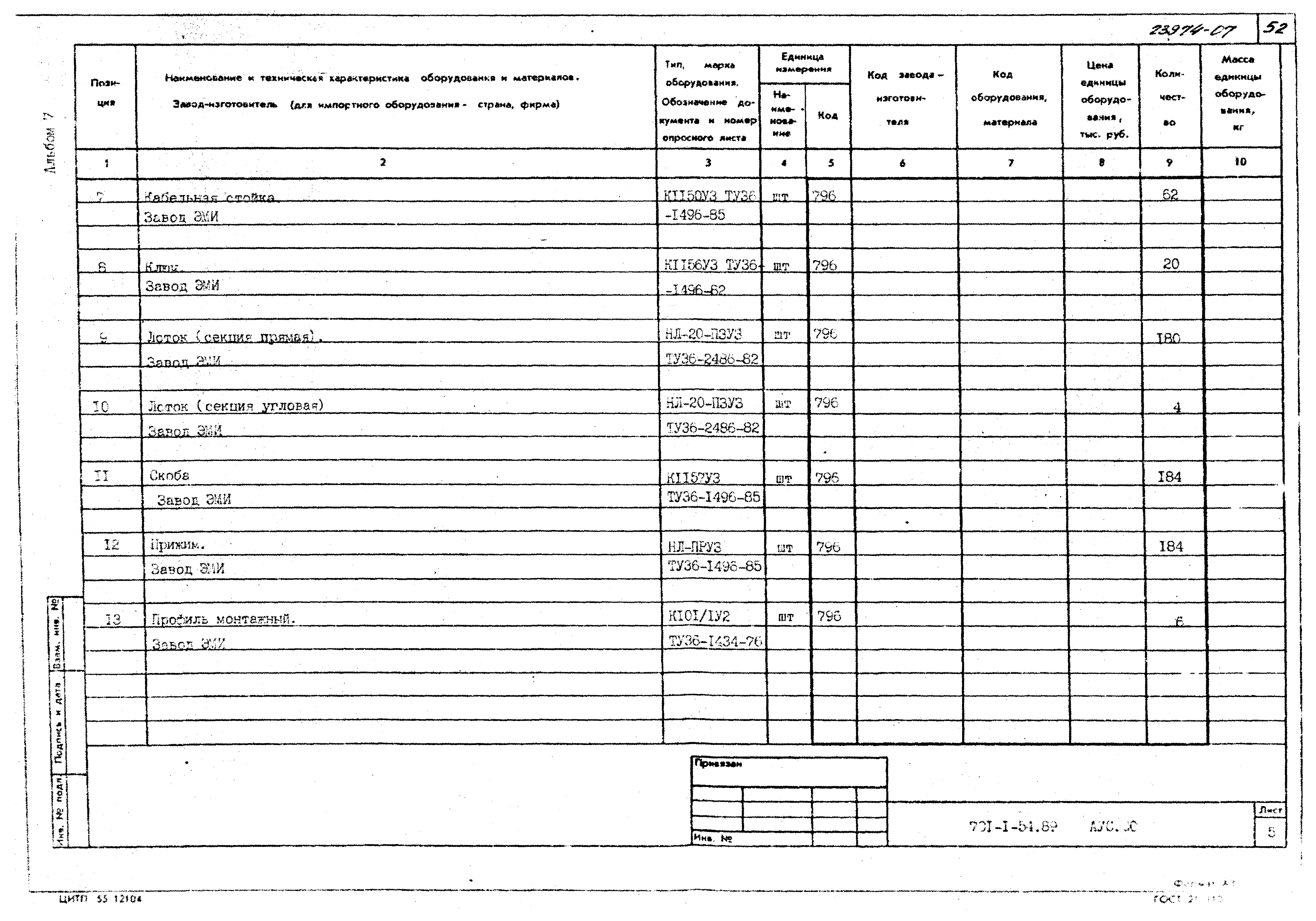 Типовой проект 701-1-54.89