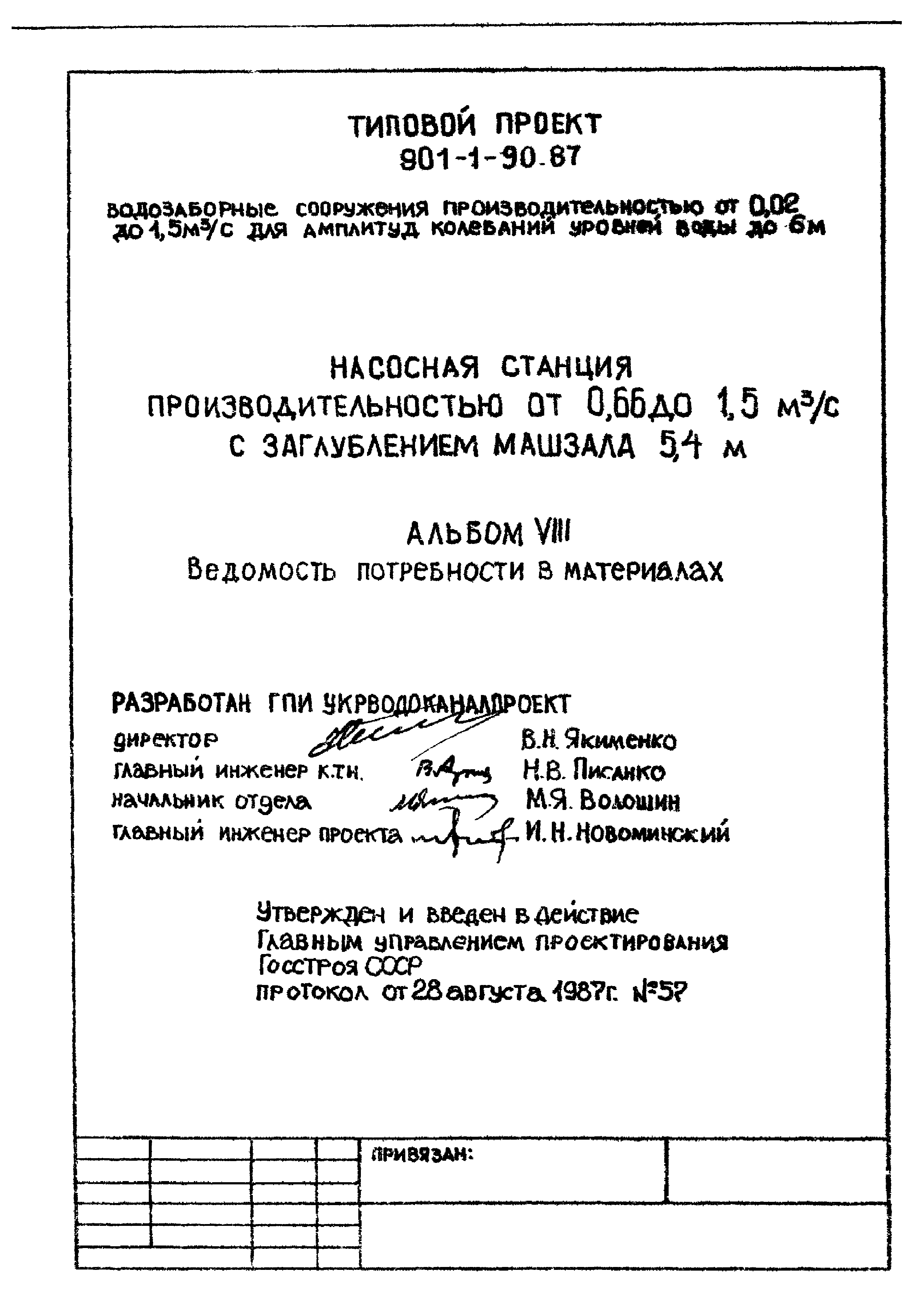 Типовой проект 901-1-90.87