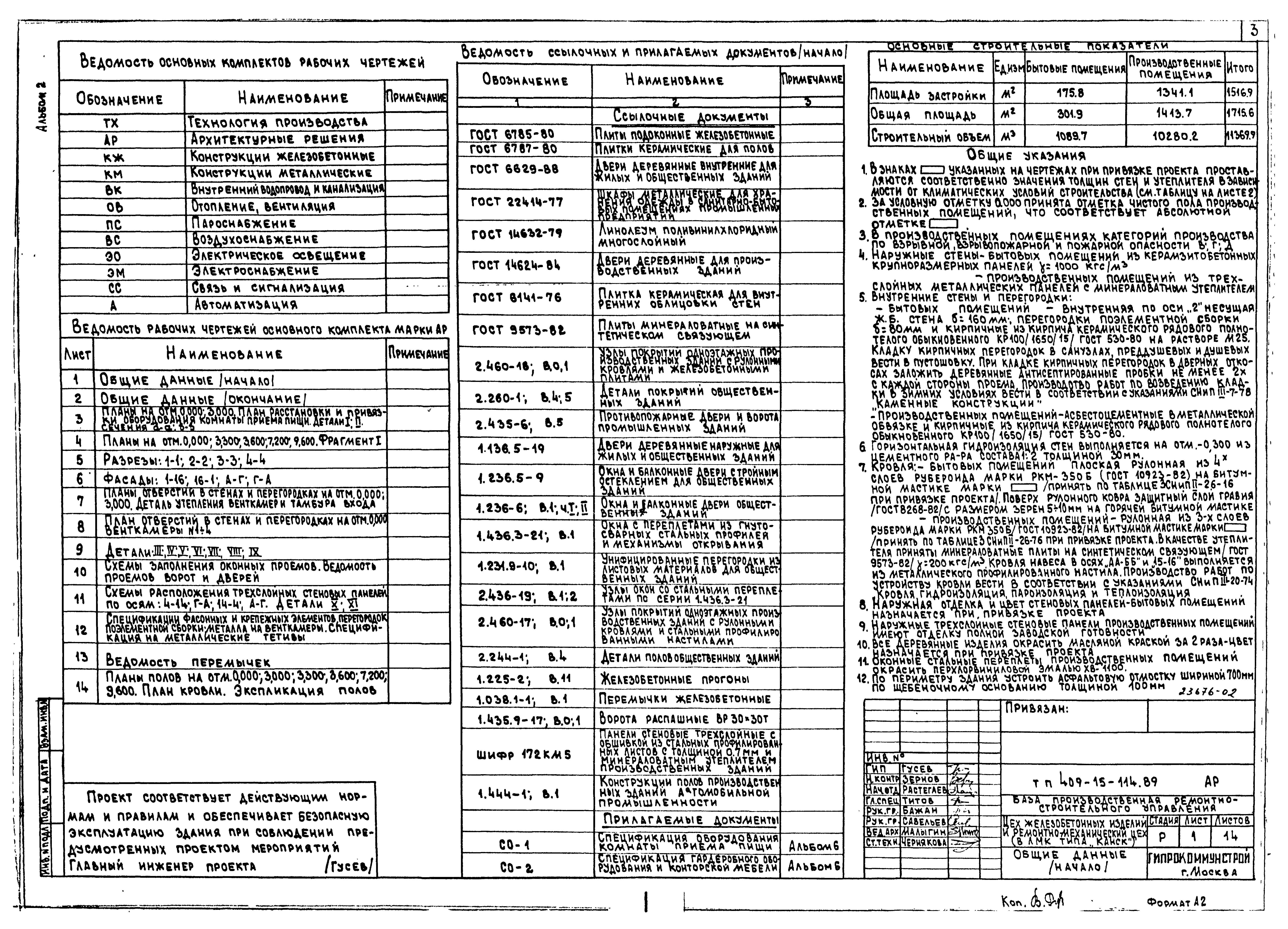 Типовой проект 409-15-114.89