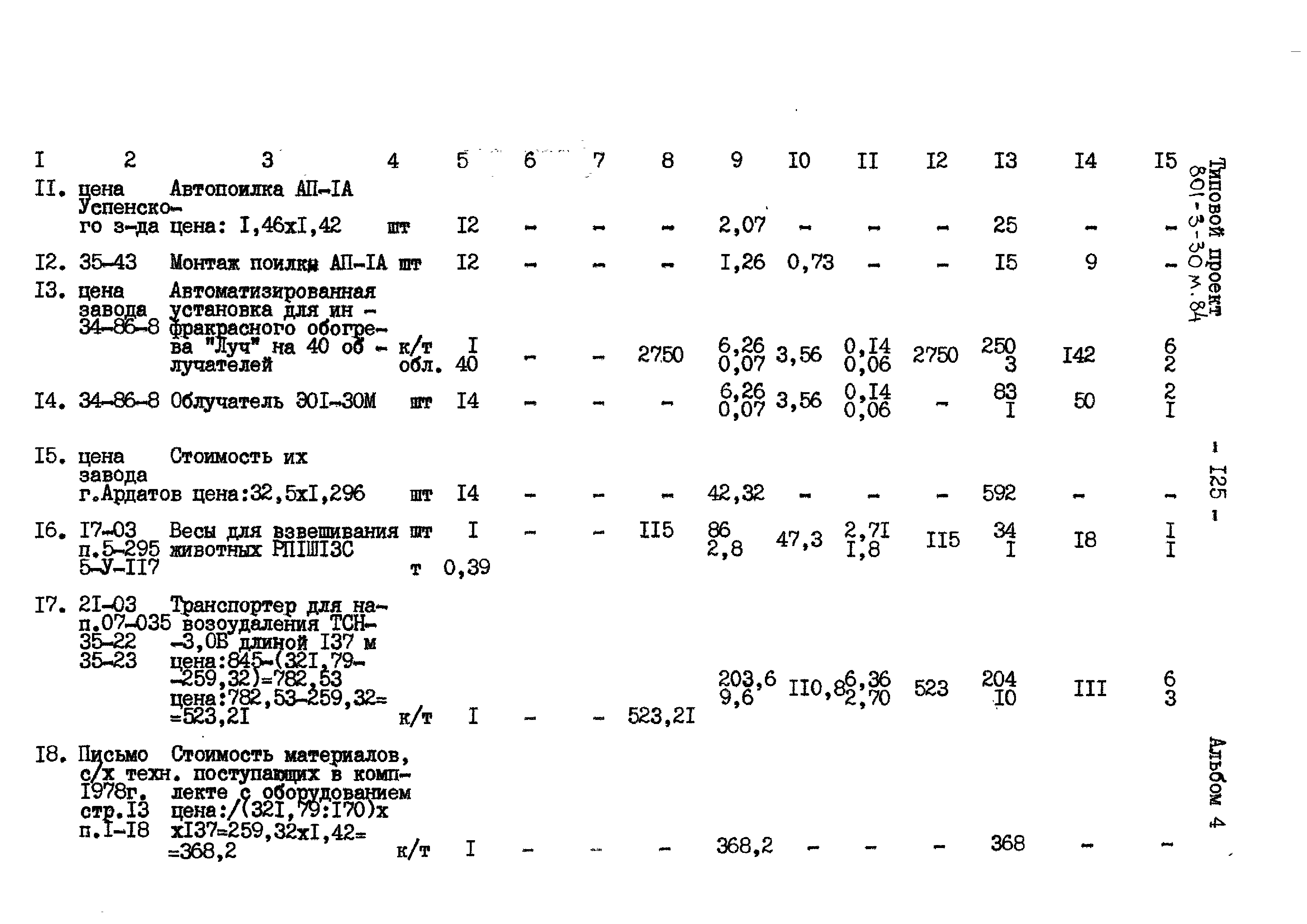 Типовой проект 801-3-30м.84