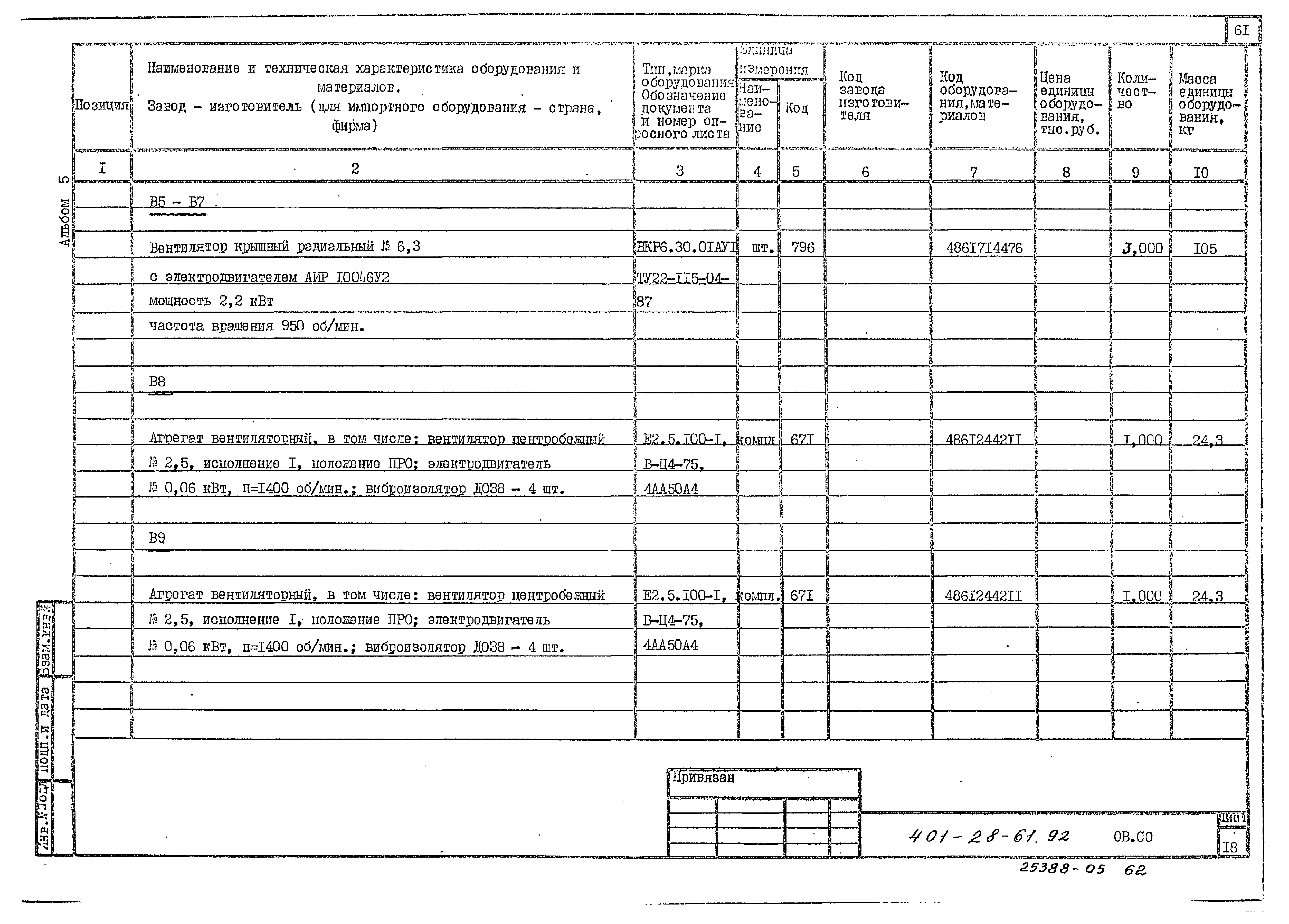 Типовой проект 409-28-61.92