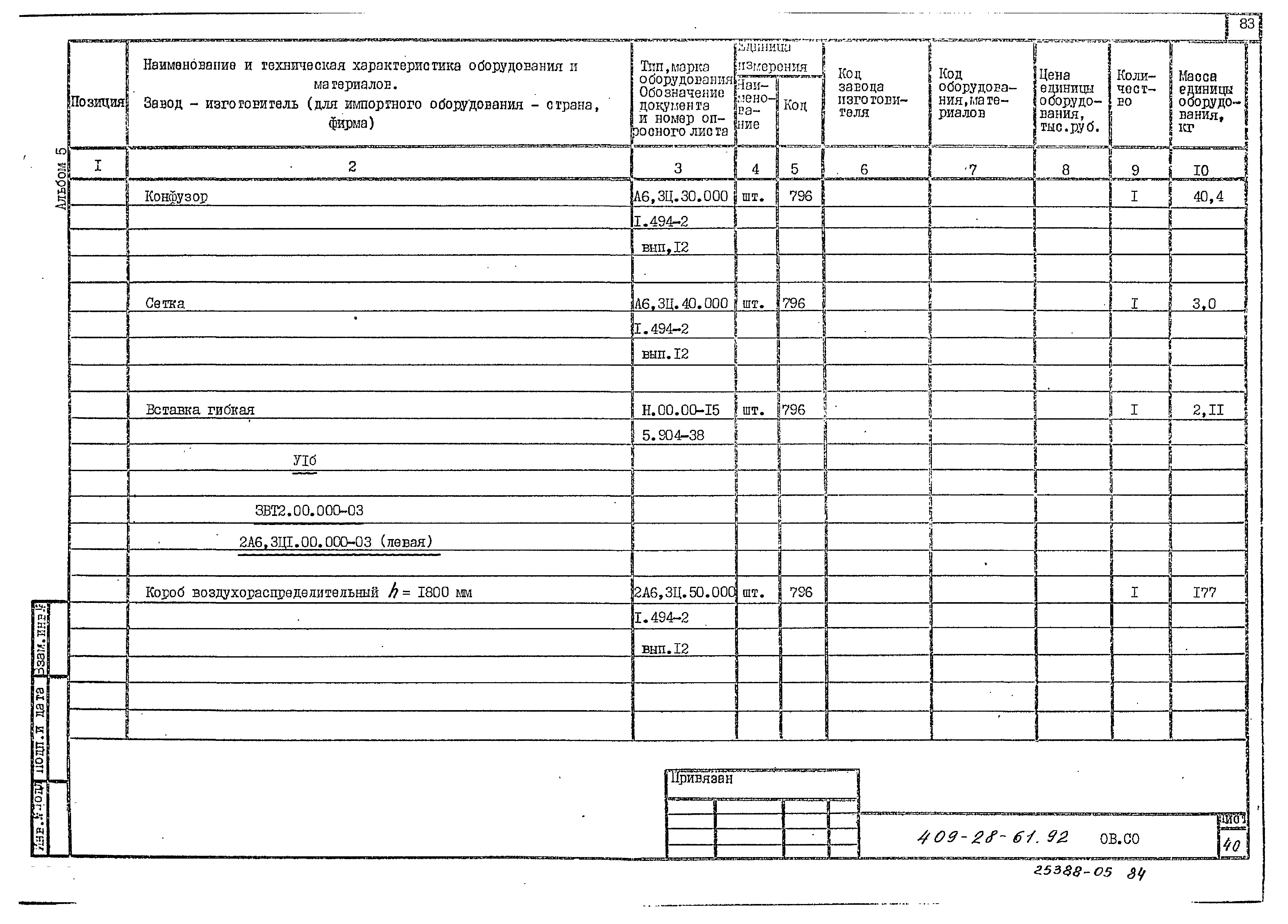 Типовой проект 409-28-61.92