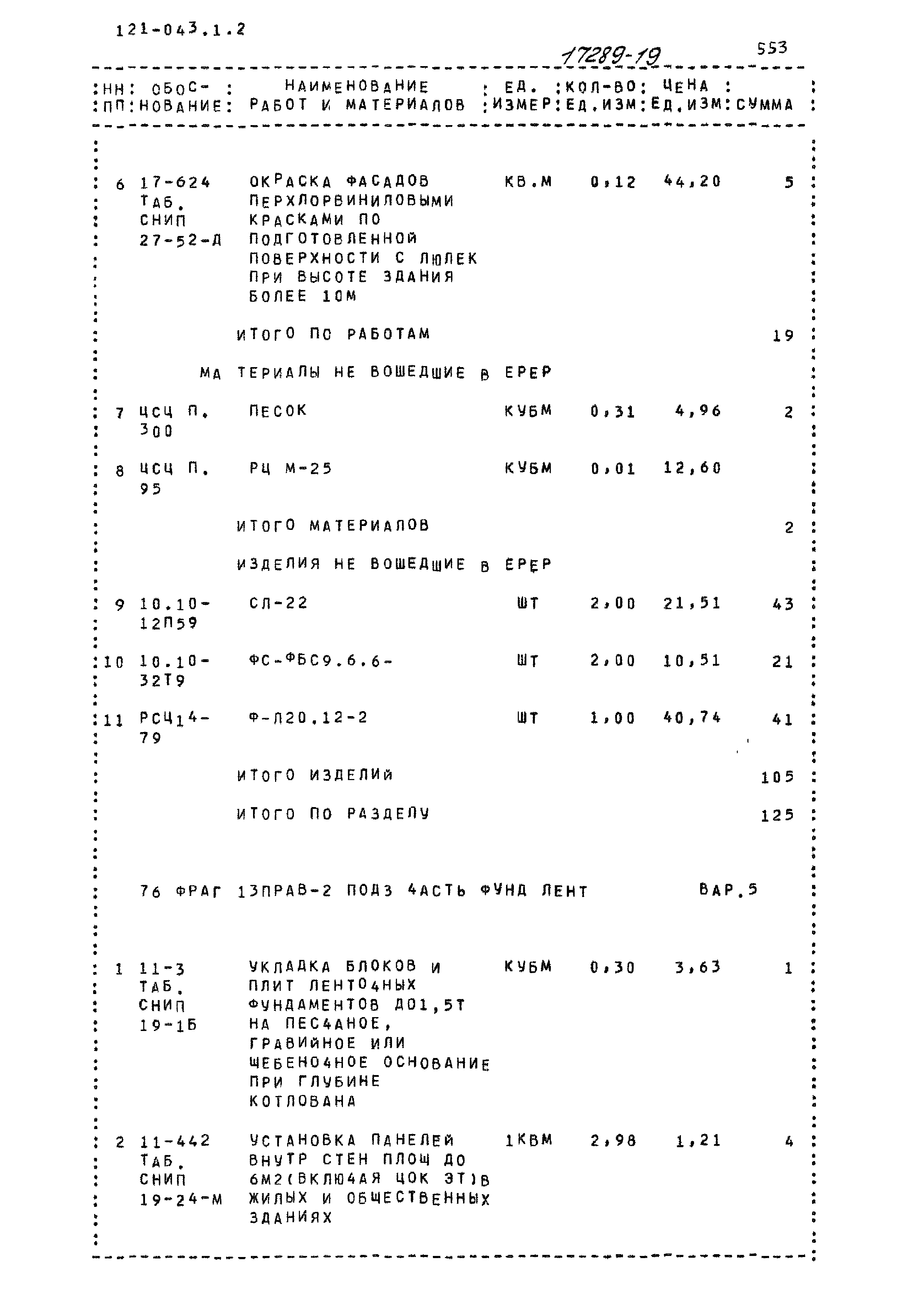 Типовой проект 121-043/1.2