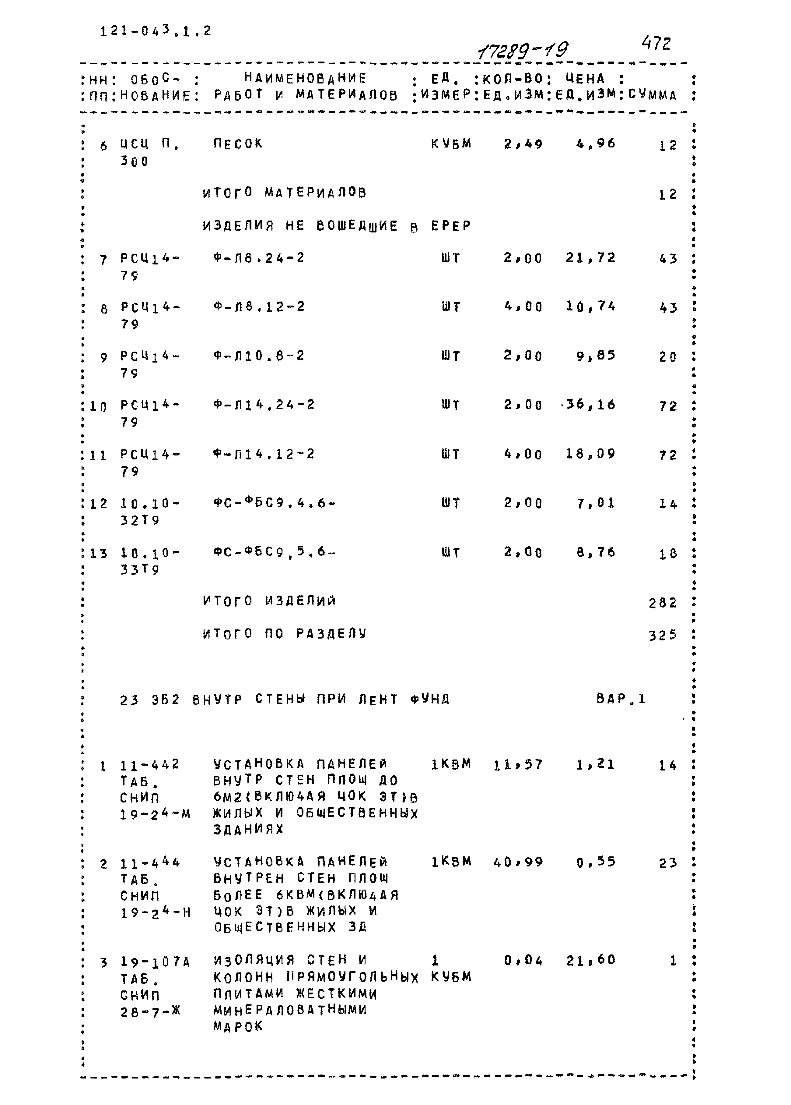 Типовой проект 121-043/1.2