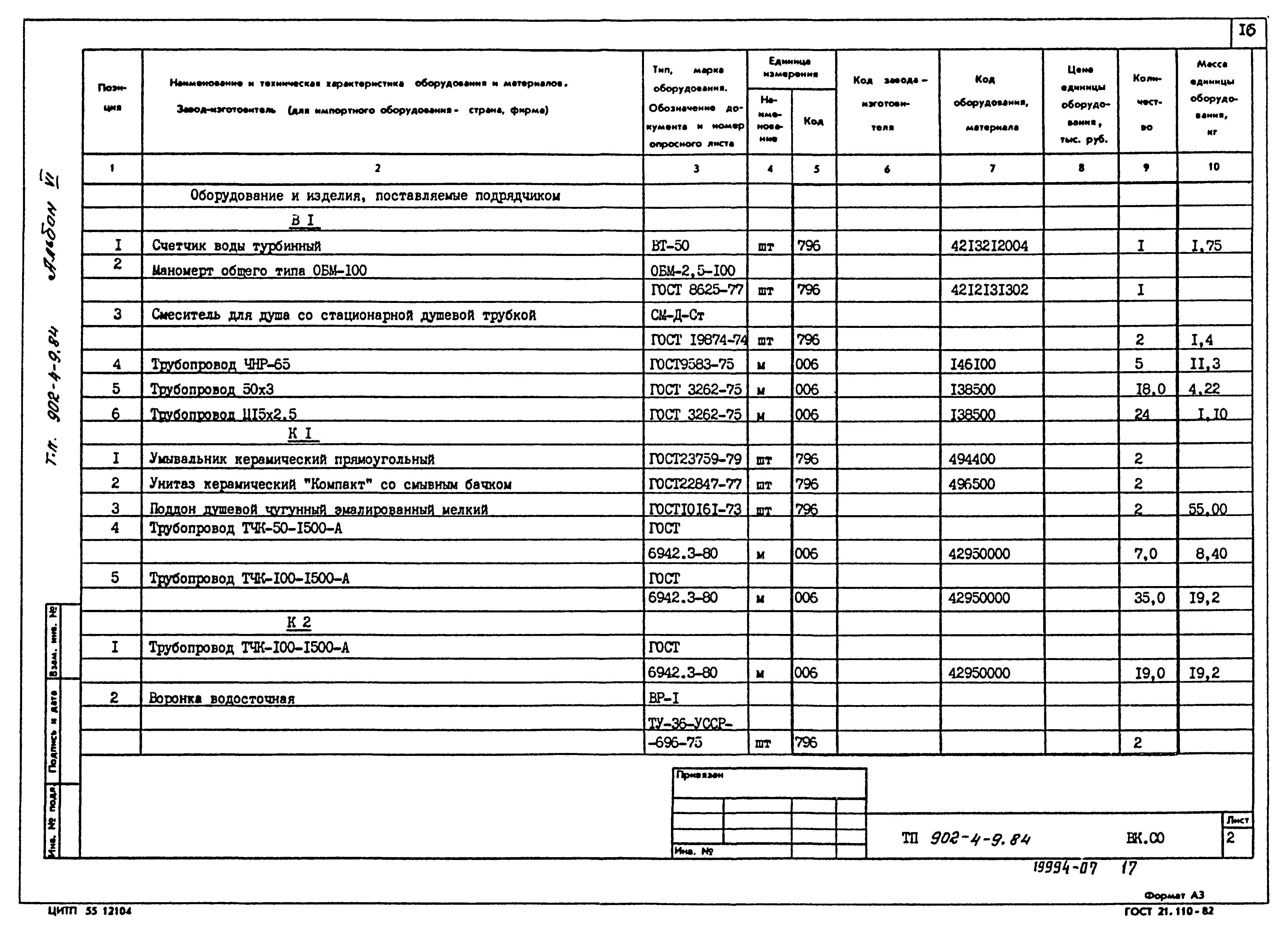 Типовой проект 902-4-9.84