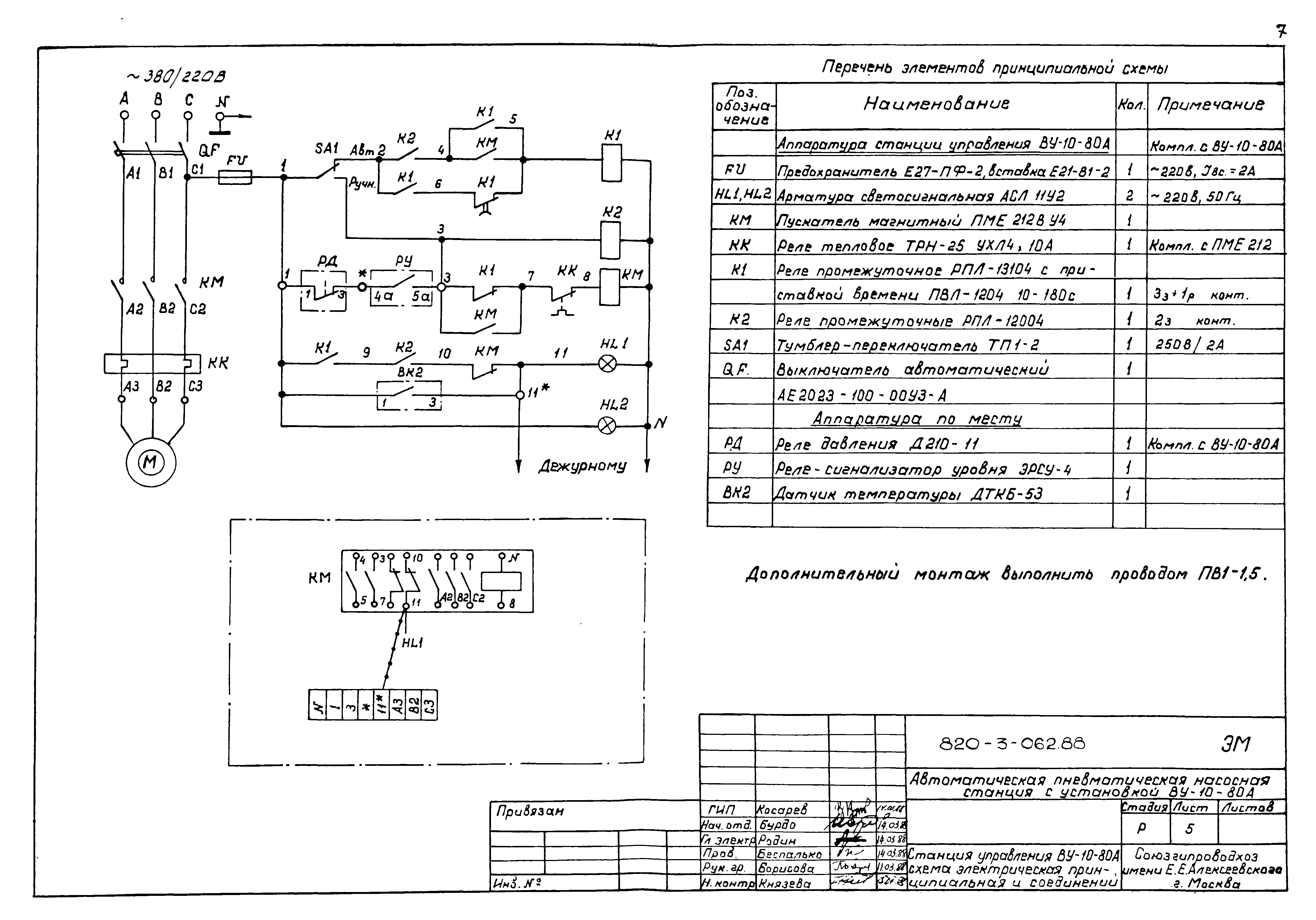 Типовые проектные решения 820-3-062.88