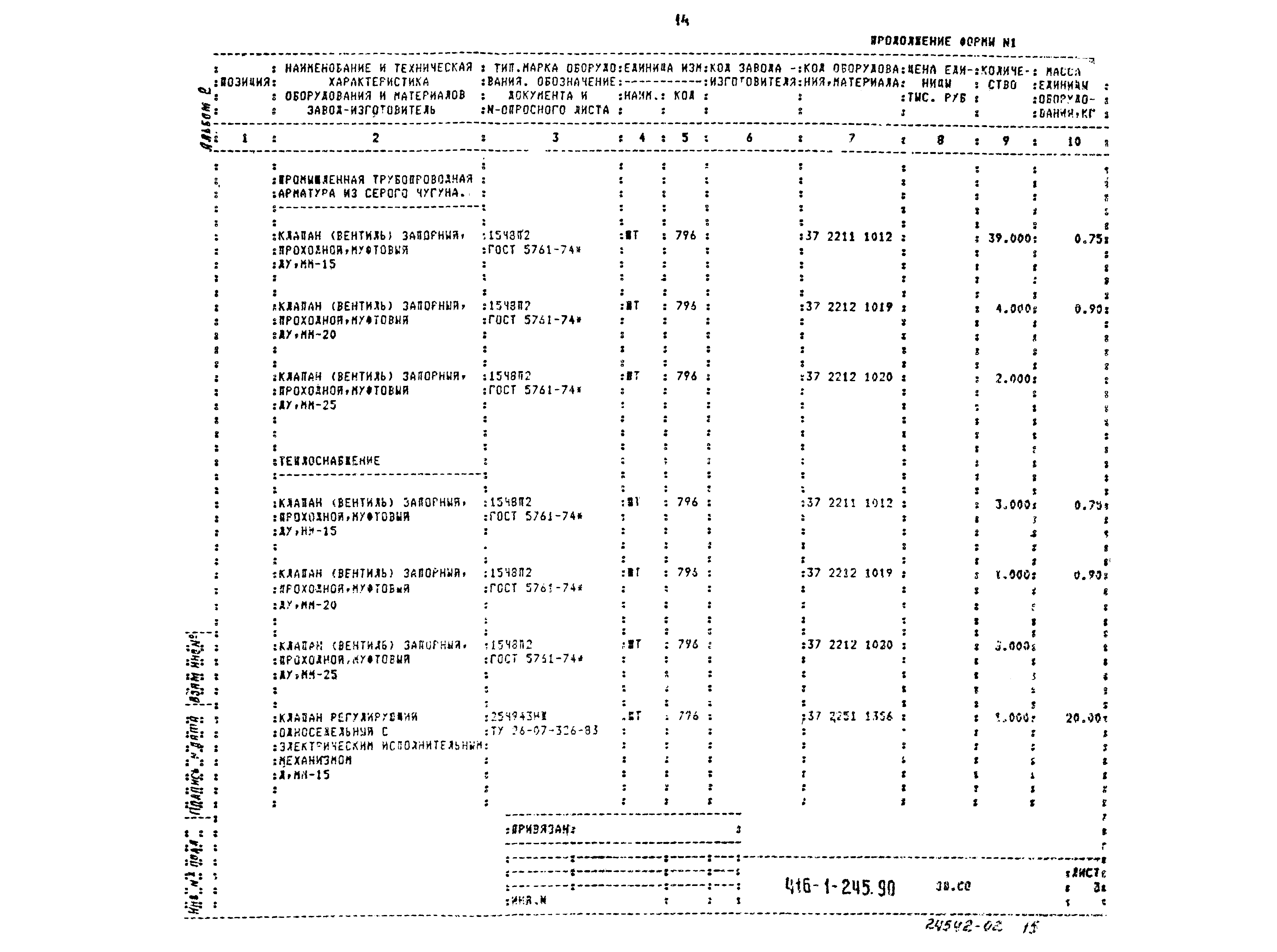 Типовой проект 416-1-245.90