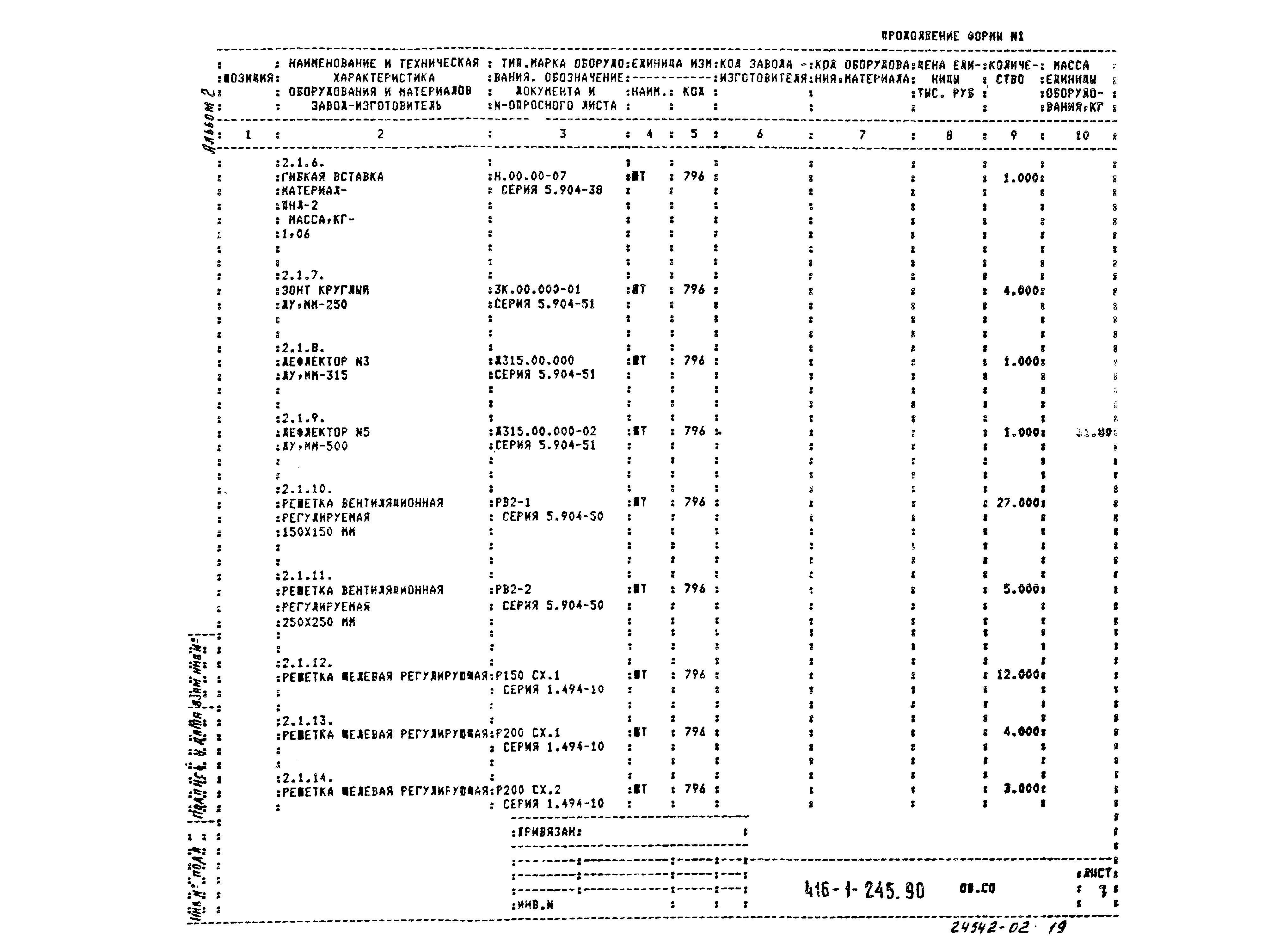 Типовой проект 416-1-245.90