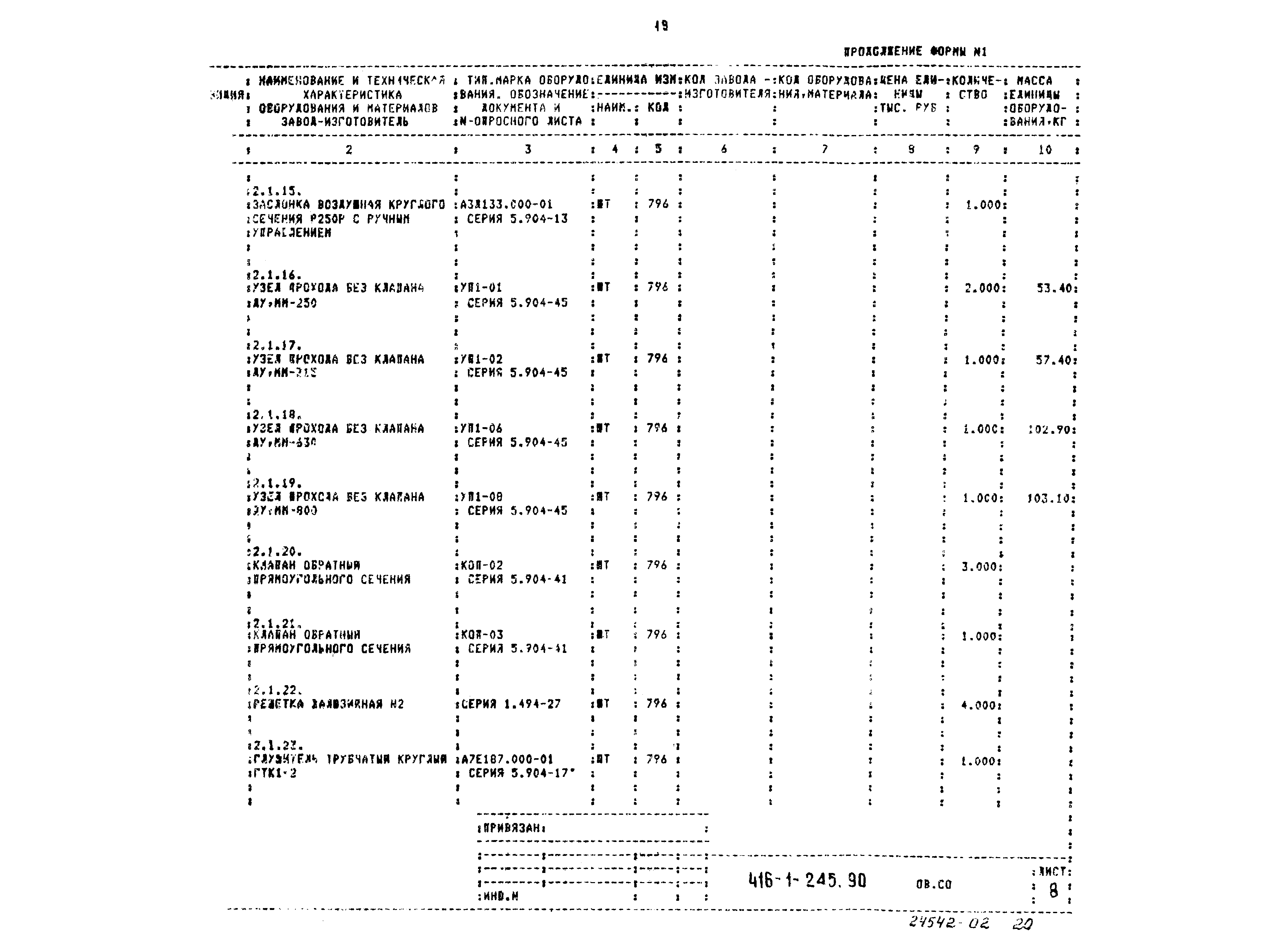 Типовой проект 416-1-245.90