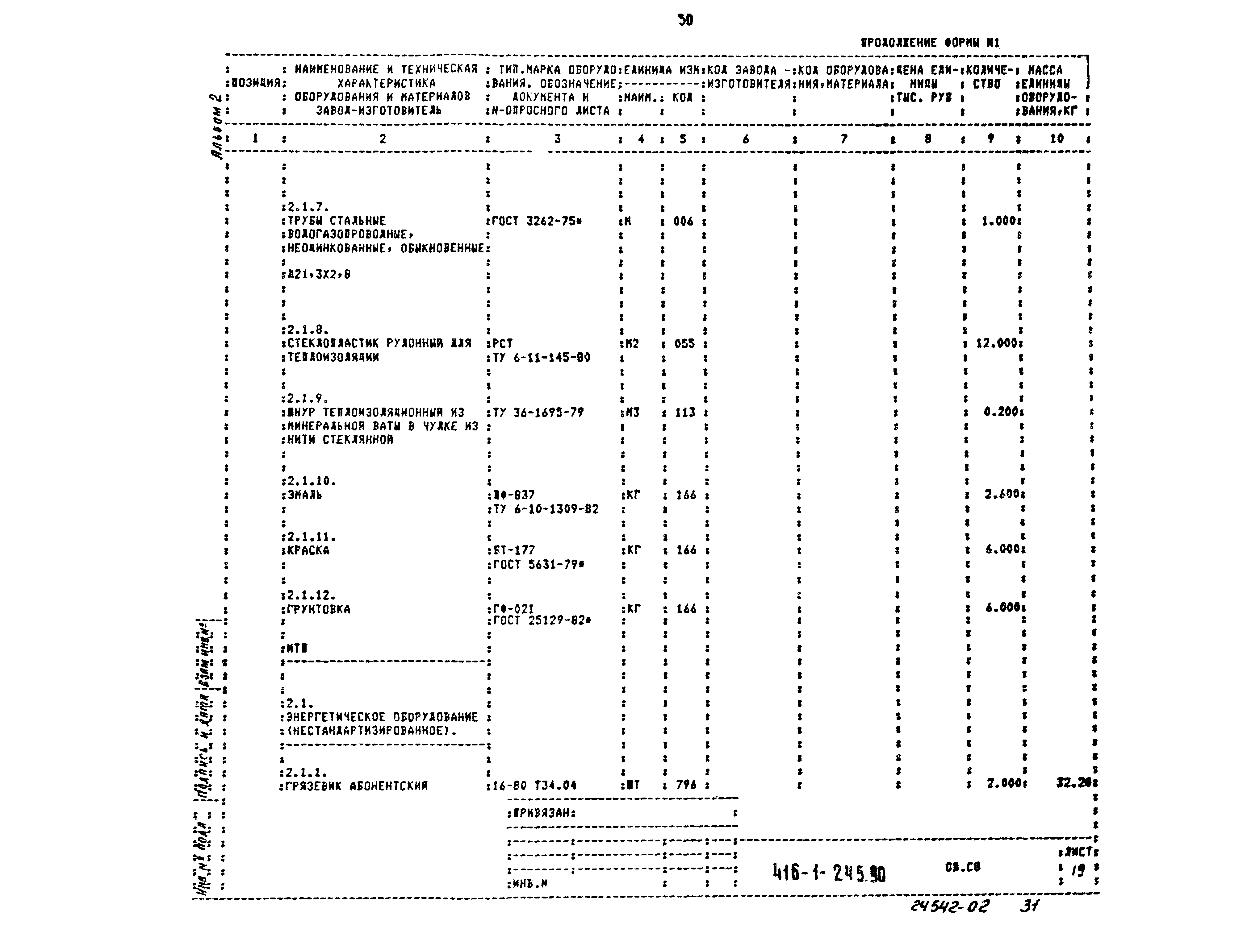 Типовой проект 416-1-245.90