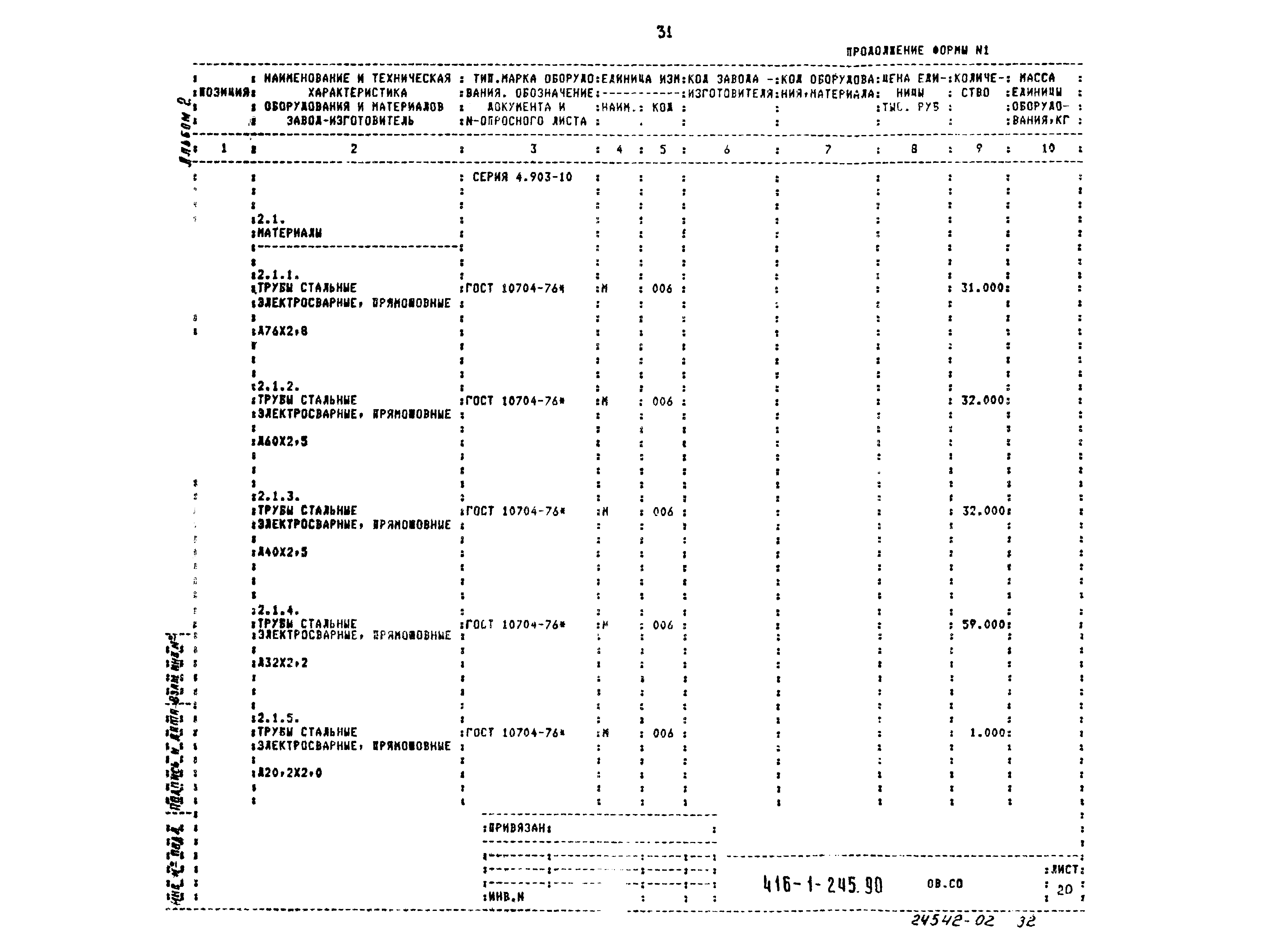 Типовой проект 416-1-245.90