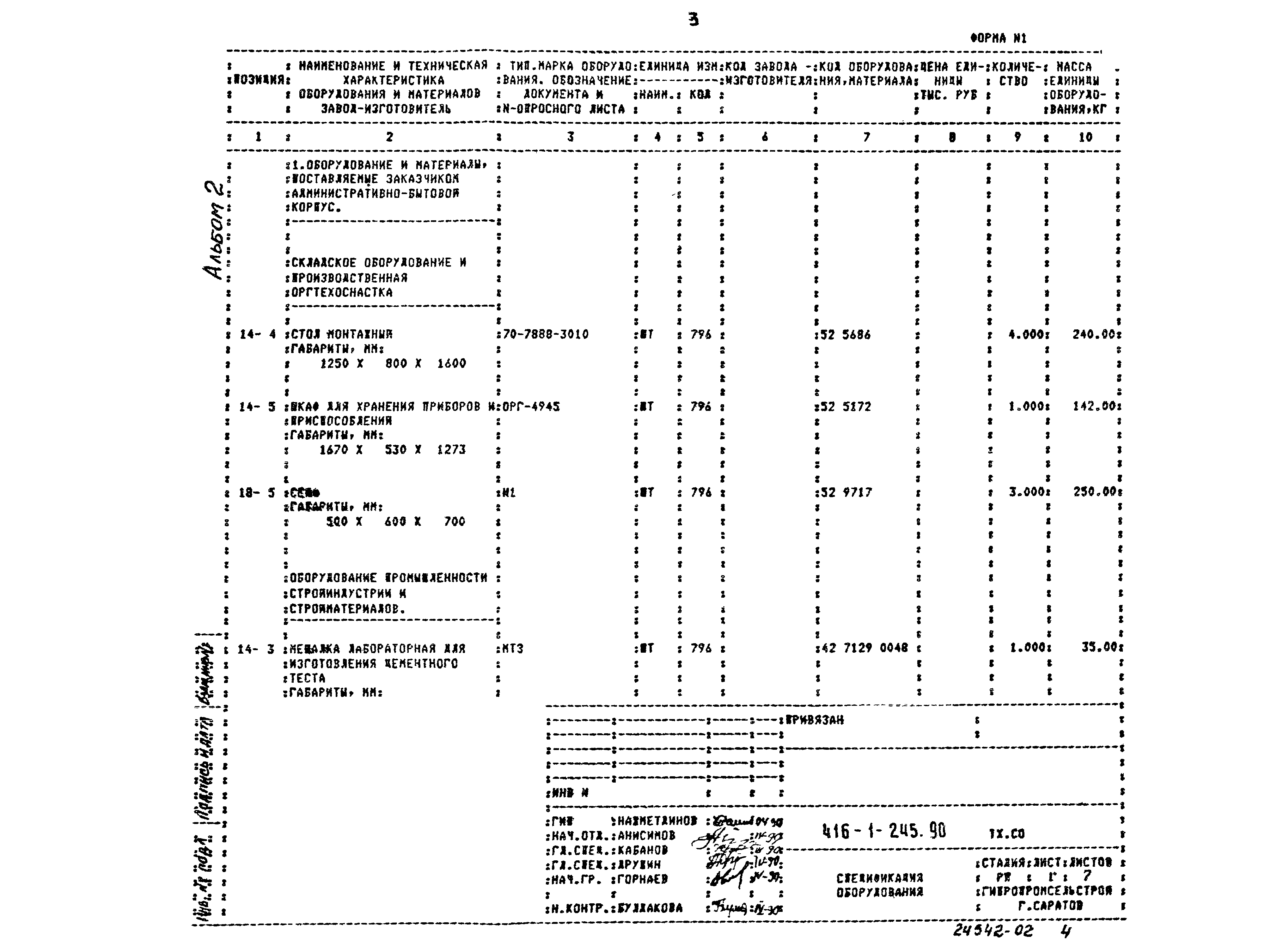 Типовой проект 416-1-245.90