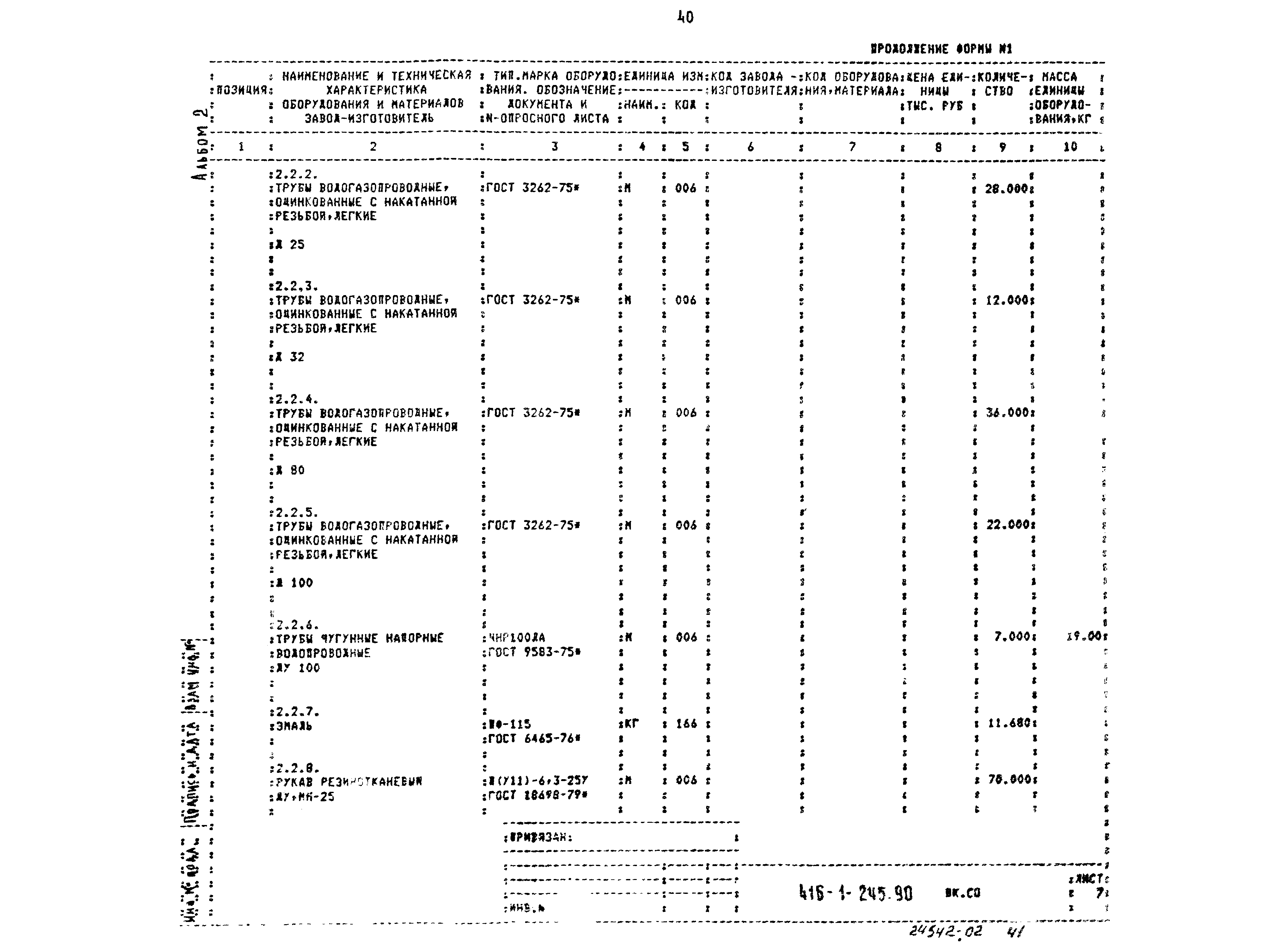 Типовой проект 416-1-245.90