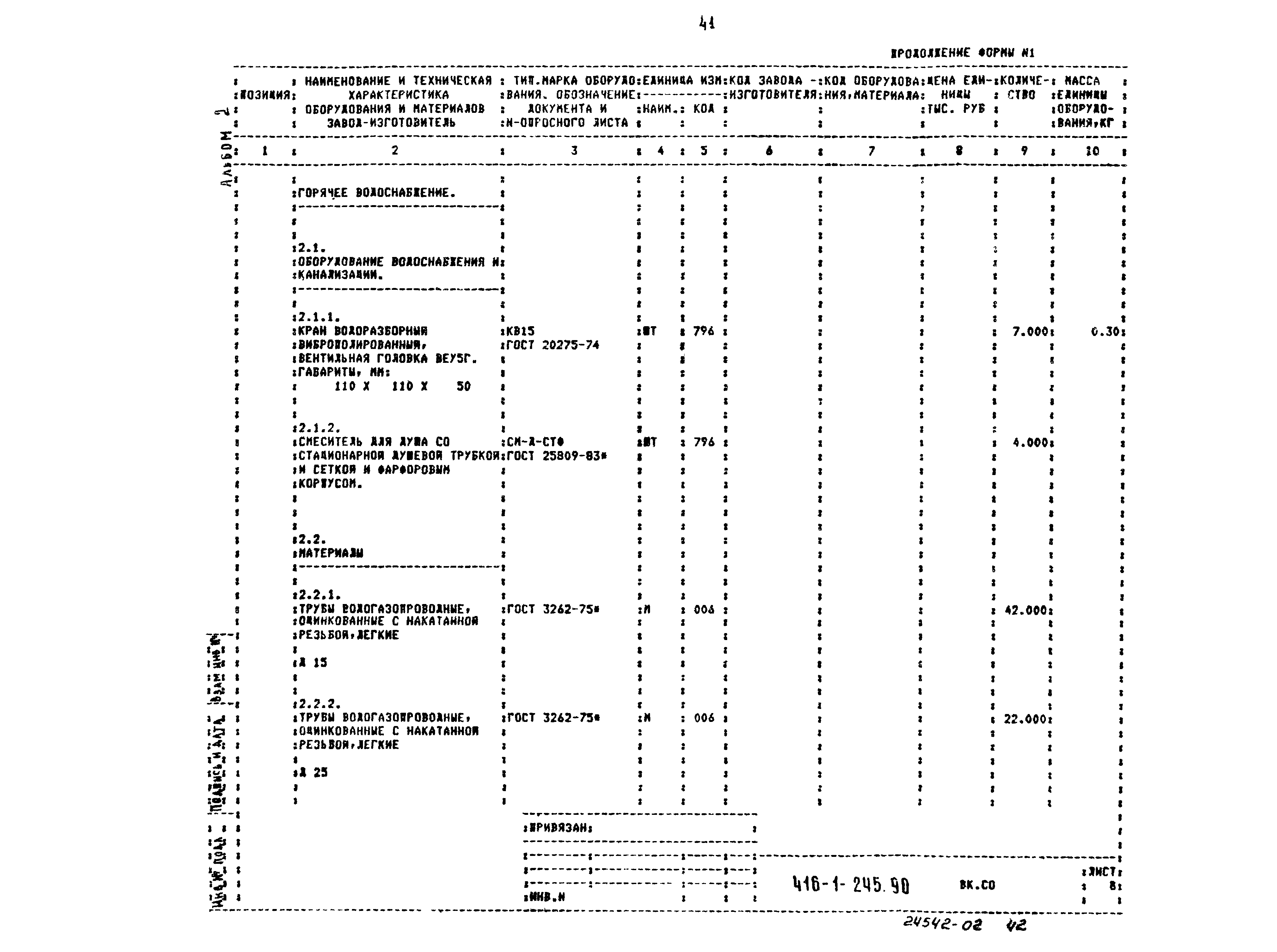 Типовой проект 416-1-245.90