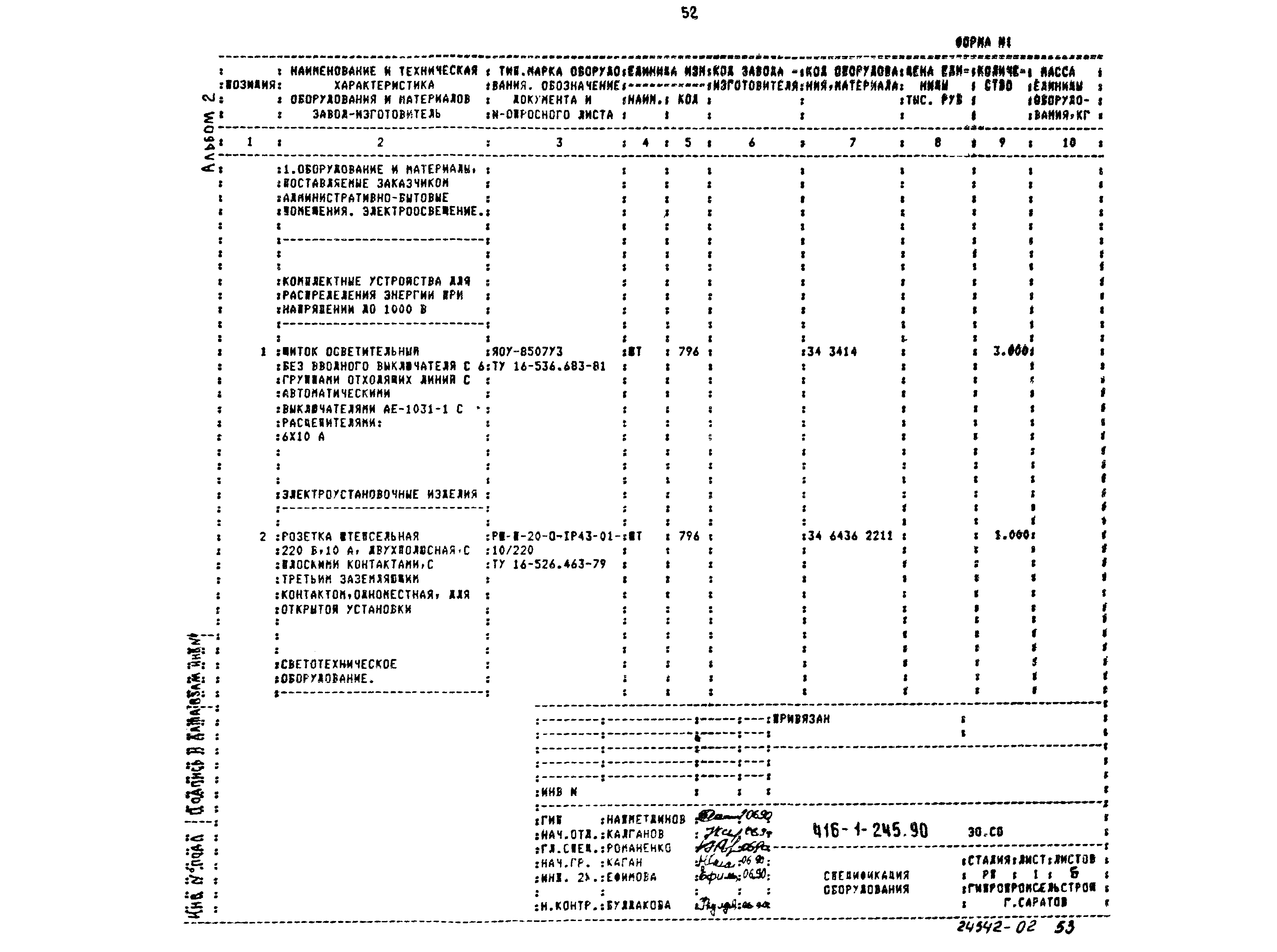 Типовой проект 416-1-245.90