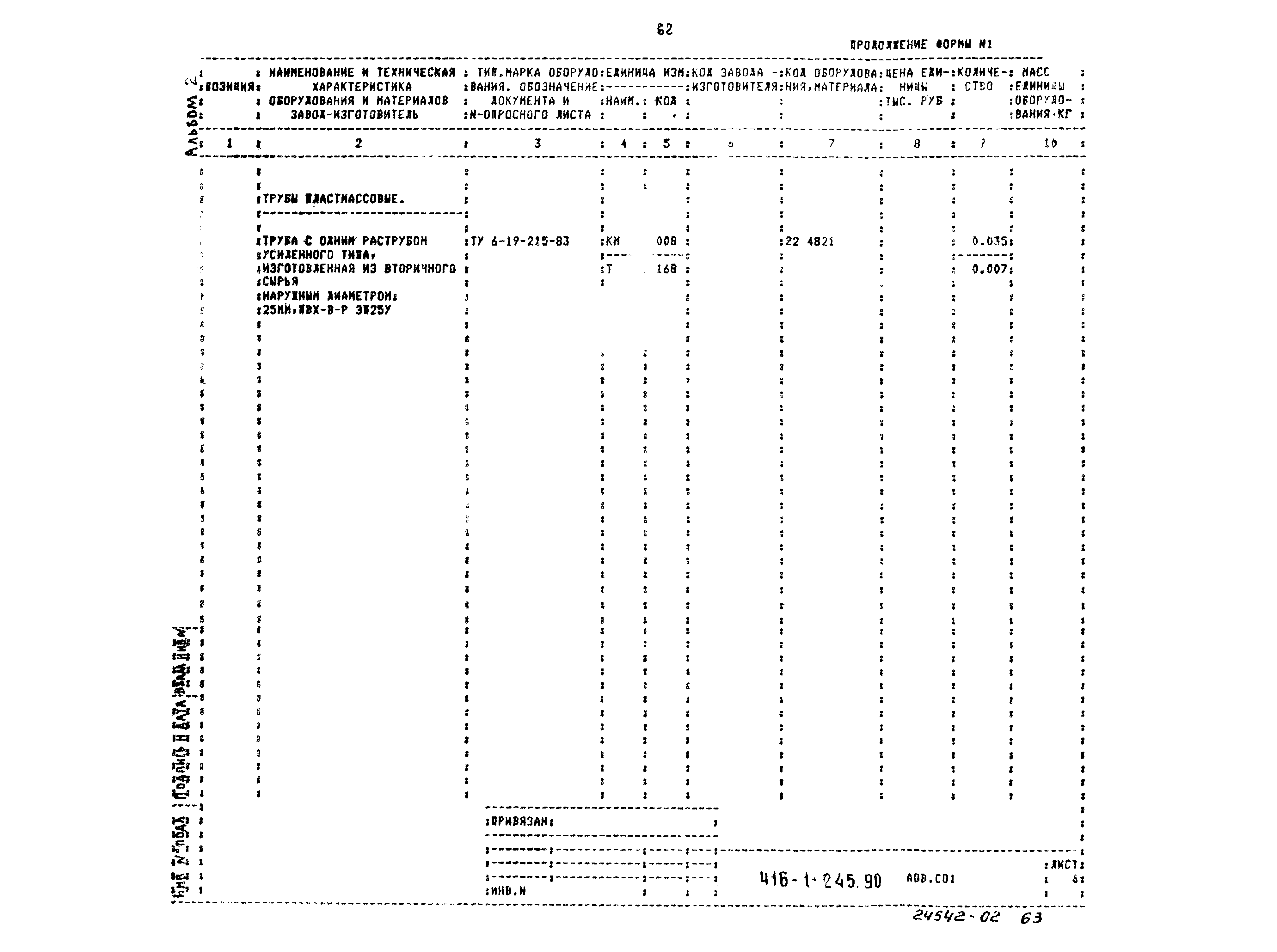 Типовой проект 416-1-245.90