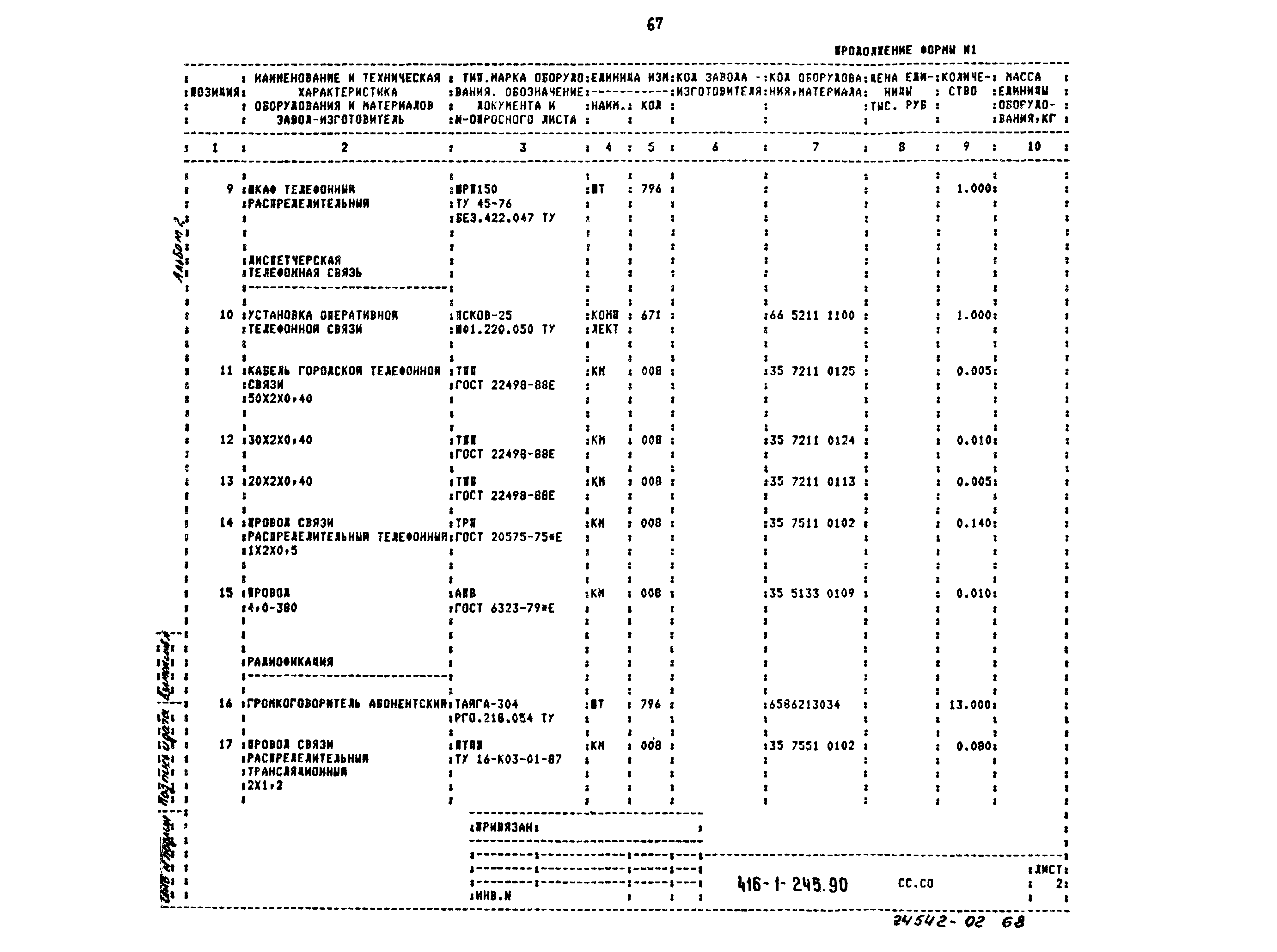 Типовой проект 416-1-245.90