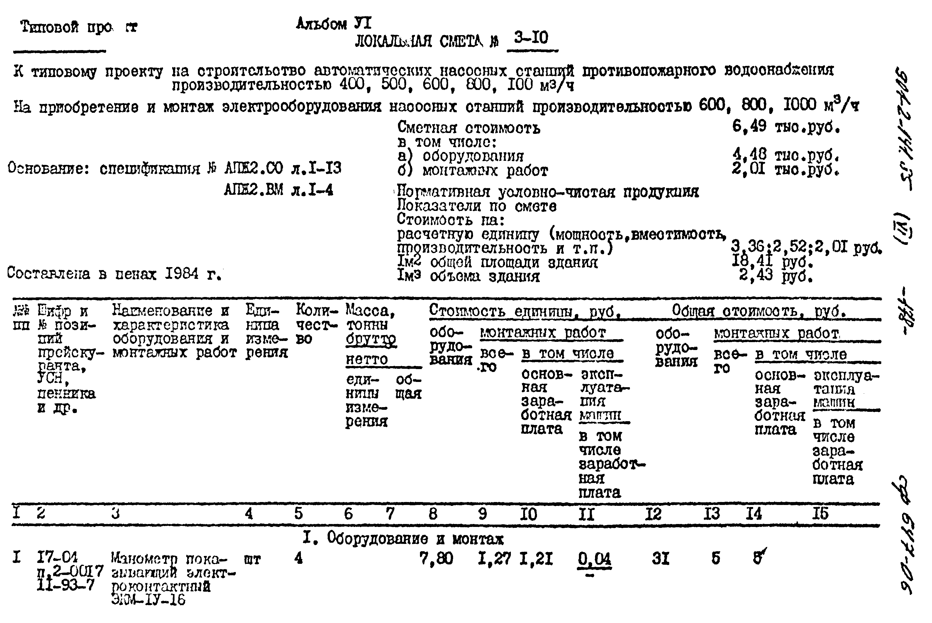 Типовой проект 901-2-141.85