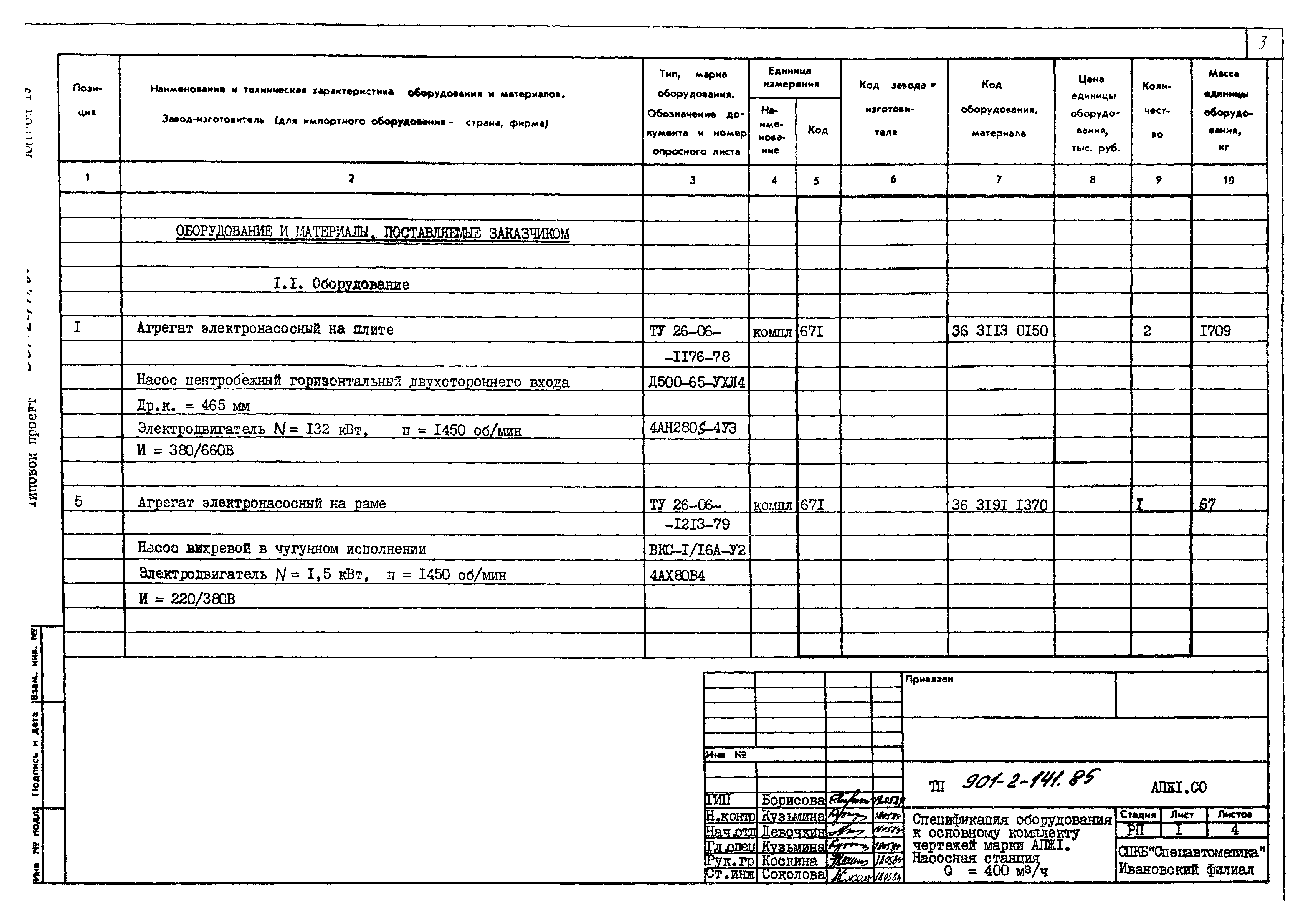 Типовой проект 901-2-141.85