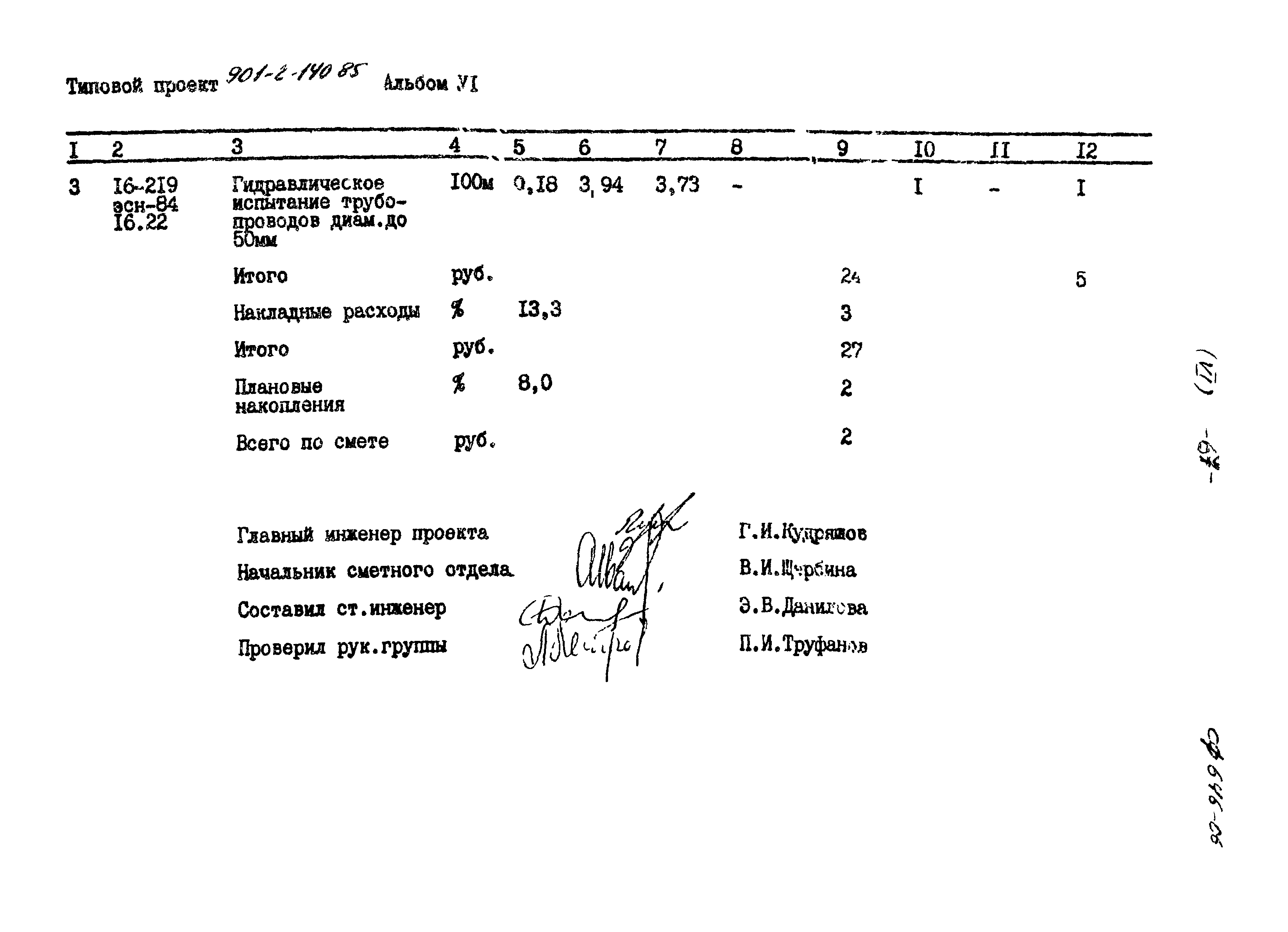 Типовой проект 901-2-140.85